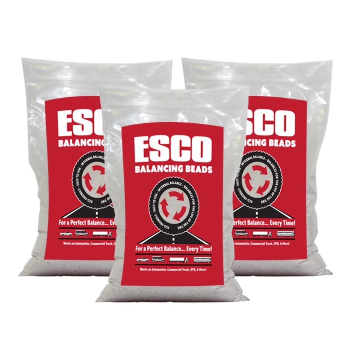 ESCO 20469C Tire Balancing Beads - 4 oz (Case of 24 Bags) | Premium Wheel Balancing Solution for Trucks, Trailers & RVs | Reduce Vibration & Extend Tire Life