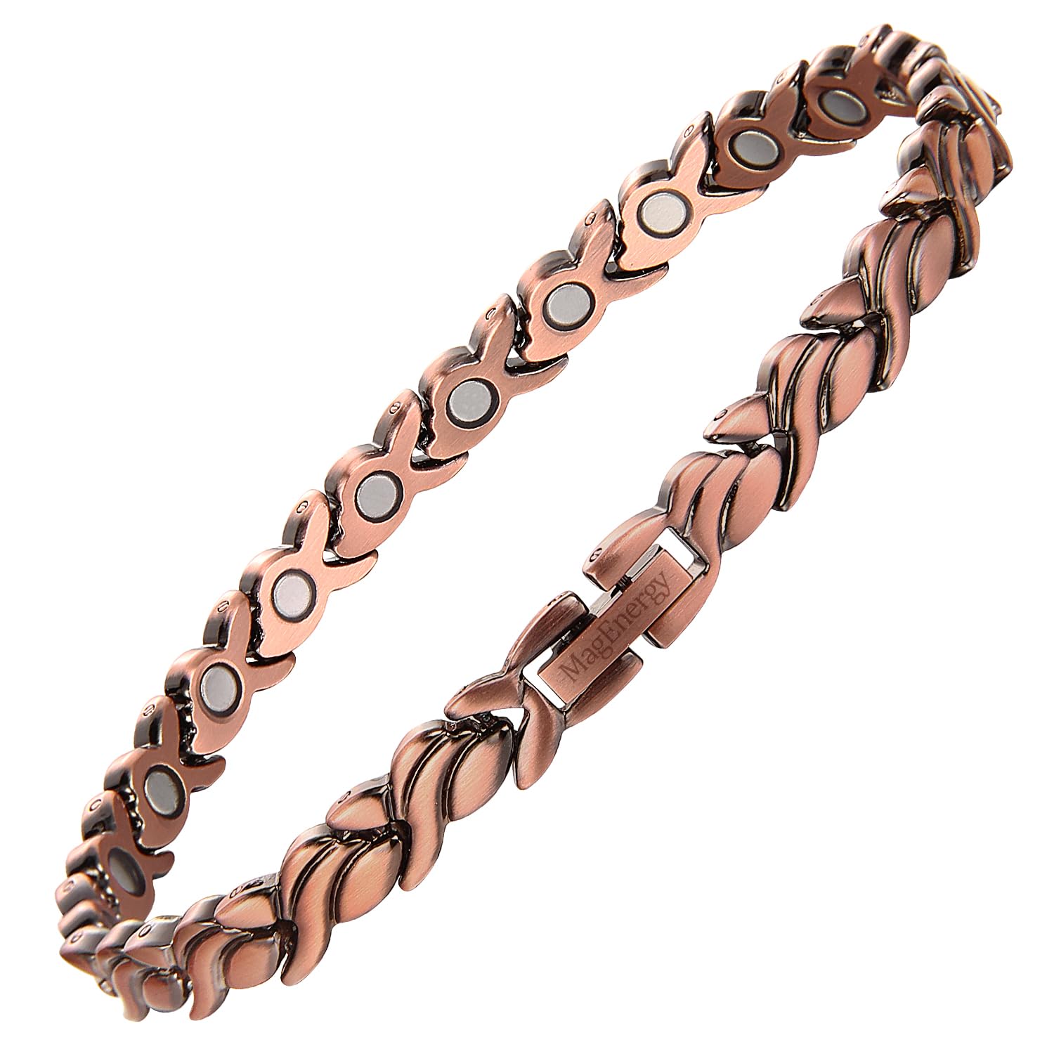 MagEnergy 99.9% Pure Copper Magnetic Bracelet for Women - Adjustable Healing Jewelry with Sizing Tool - Perfect for Arthritis Pain Relief, Energy Balancing & Fashion Accessories