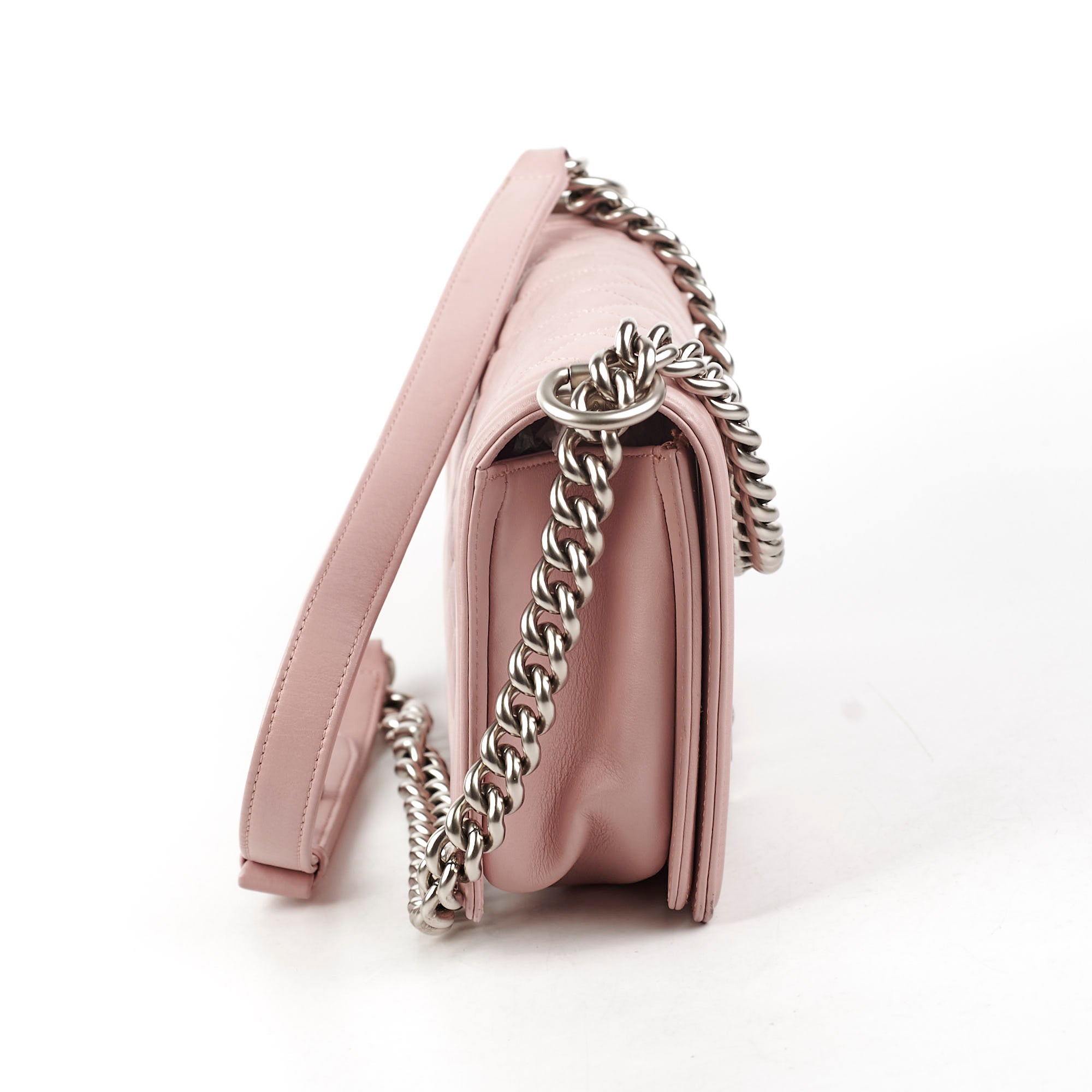 Chanel Old Medium Quilted Boy Bag in Pink - 21 Series Luxury Handbag for Women | Perfect for Parties, Dating & Special Occasions