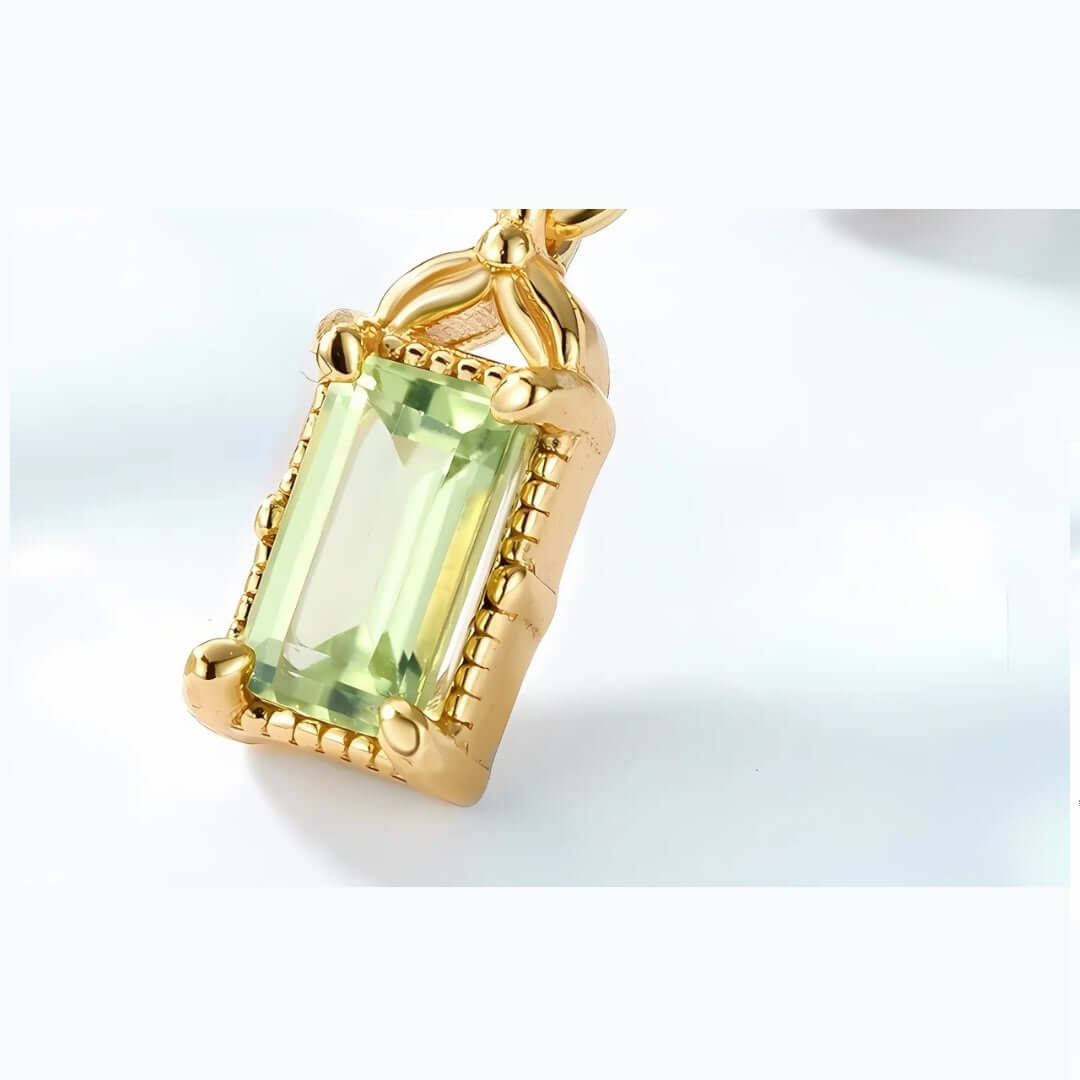 Peridot August Birthstone Earrings for Women - Dainty Teardrop Stud Earrings | Perfect Gift for August Birthdays, Anniversaries & Special Occasions