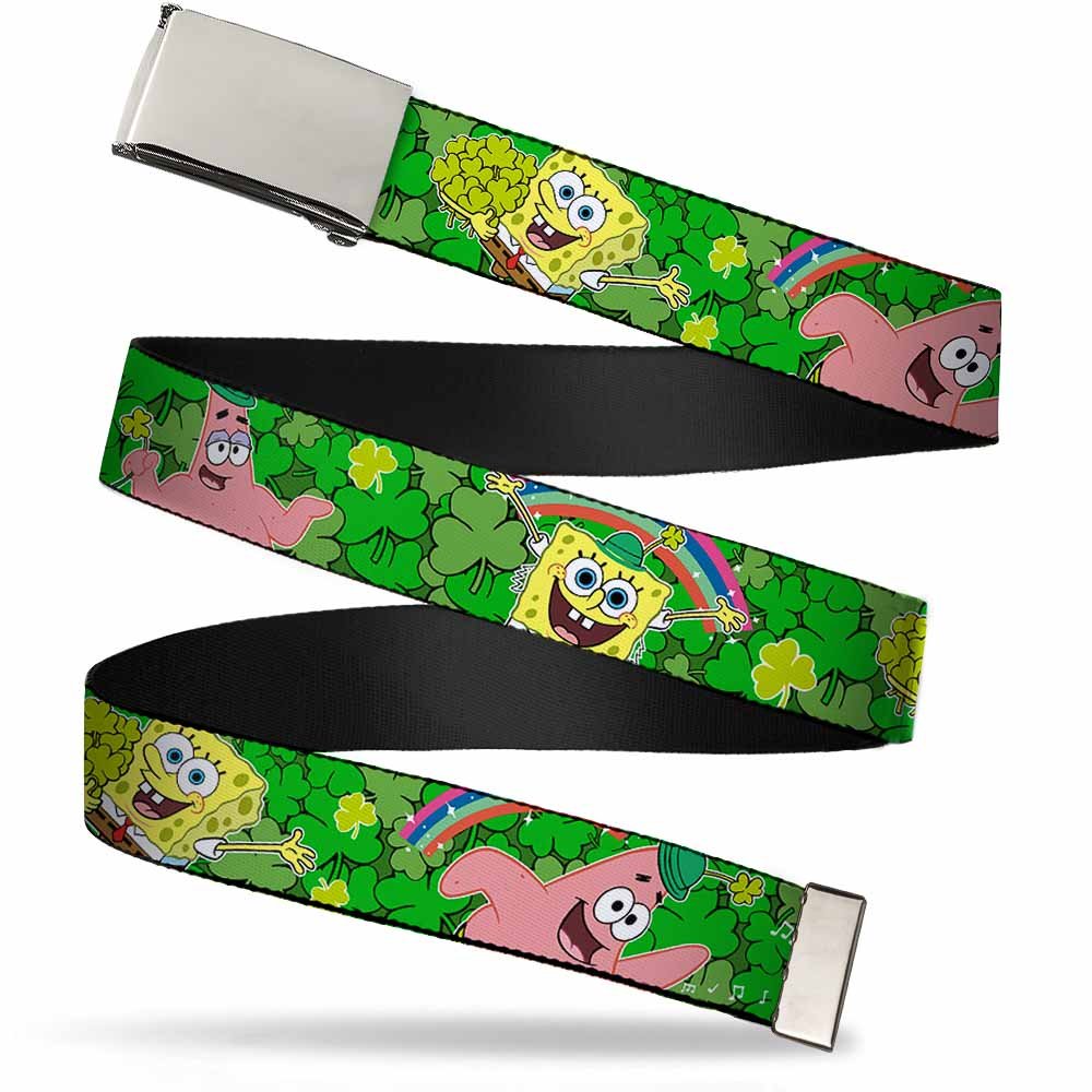 SpongeBob SquarePants Web Belt for Men - Adjustable 1.25