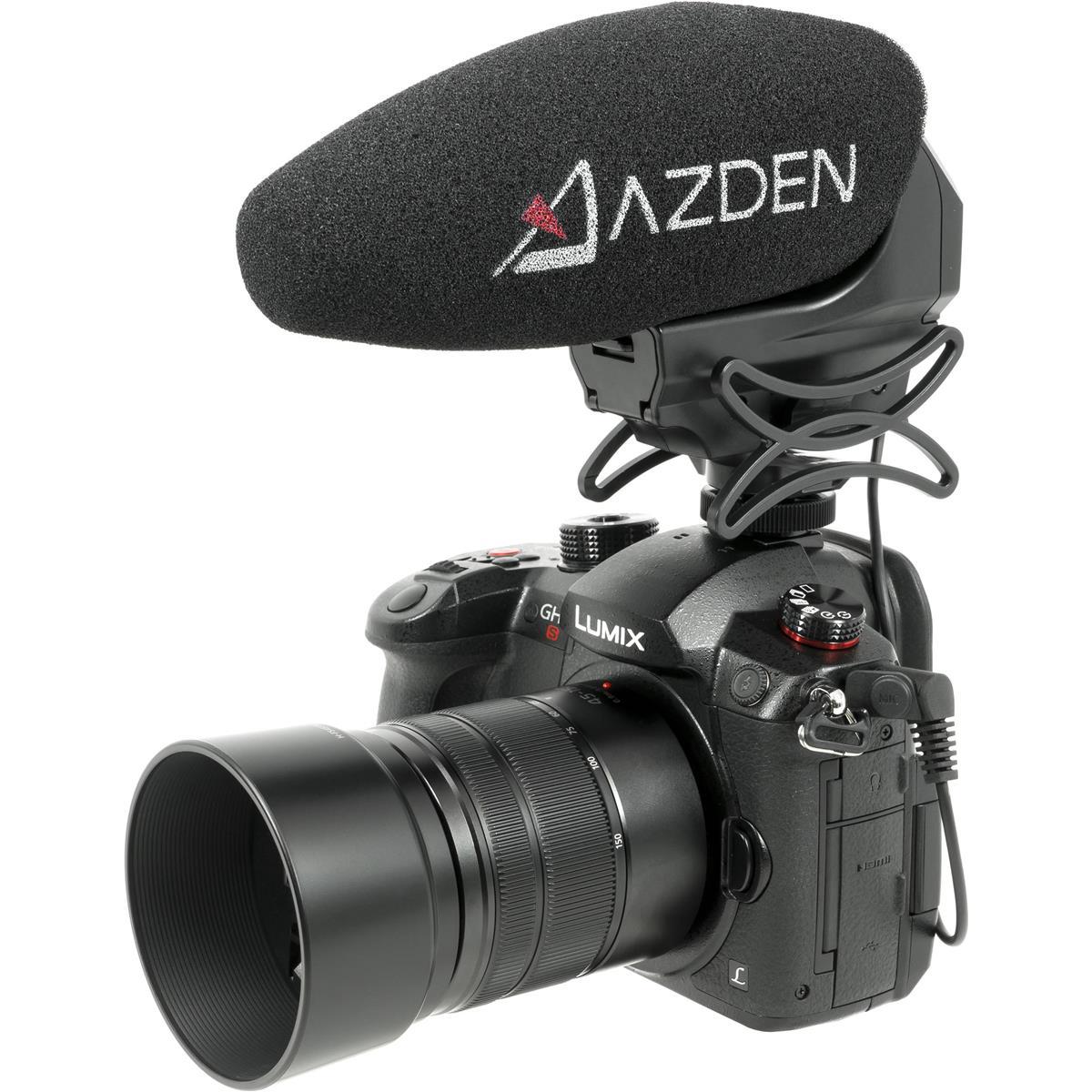 Azden SMX-30 Professional Stereo/Mono Switchable Shotgun Video Microphone for DSLR, Camcorder & Smartphone - Perfect for Vlogging, Interviews & Film Production