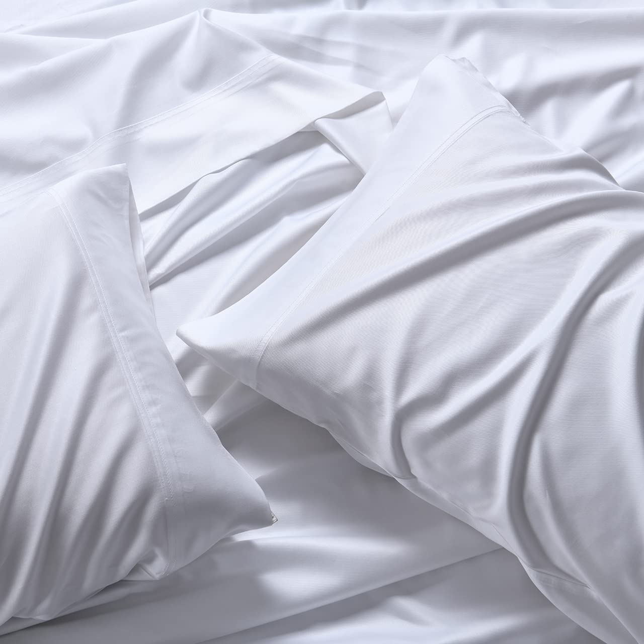 Royal Hotel Luxury Bamboo Viscose Pillowcase Set - 600 Thread Count Silky Soft Standard Size Pillow Cases (2PC) - Breathable & Hypoallergenic for Ultimate Comfort - Perfect for Hotels, Home Bedding & Spa Retreats