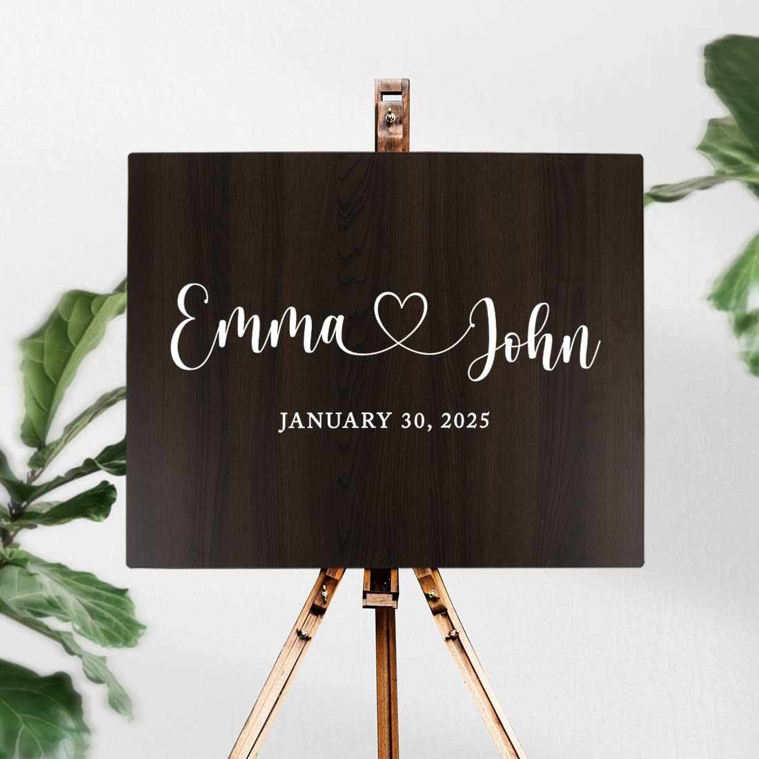 Custom Wooden Welcome Sign for Wedding - 16