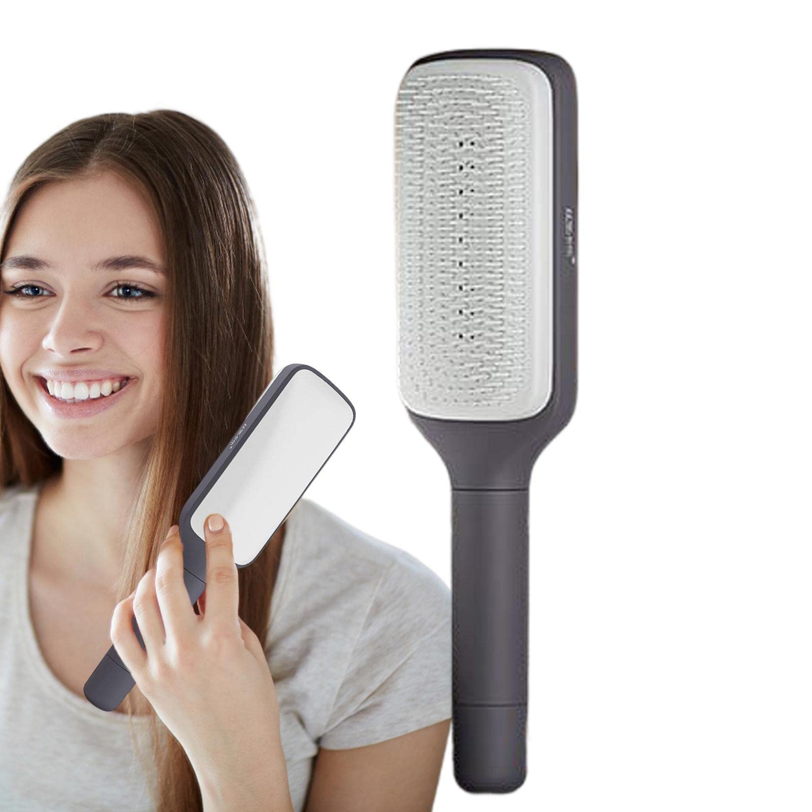 Self Cleaning Hair Brush with Air Bag Massage | Anti-Static Detangling Comb for Women - Professional Hair Styling & Scalp Massage Tool | Perfect for Daily Use, Salon Styling & Travel Hair Care