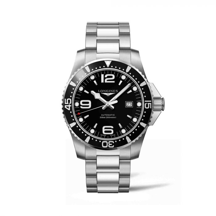 Longines HydroConquest 44mm Automatic Diving Watch - Luxury Waterproof Chronograph for Men, Professional Scuba & Swimming - Perfect for Outdoor Adventures & Formal Occasions