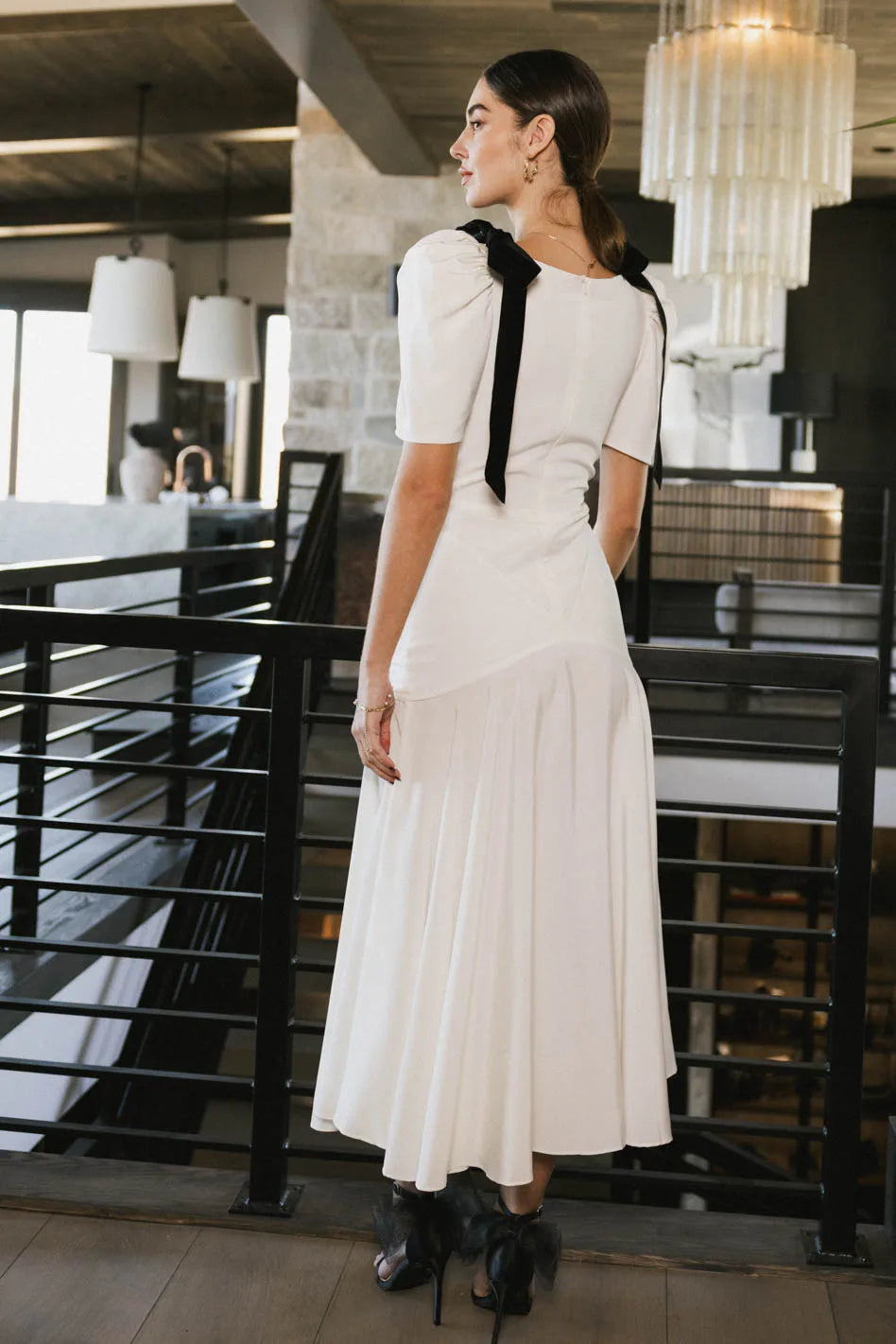 Nara Drop Waist Dress - Elegant Flowy Midi Dress for Women | Perfect for Weddings, Parties & Special Occasions | Final Sale