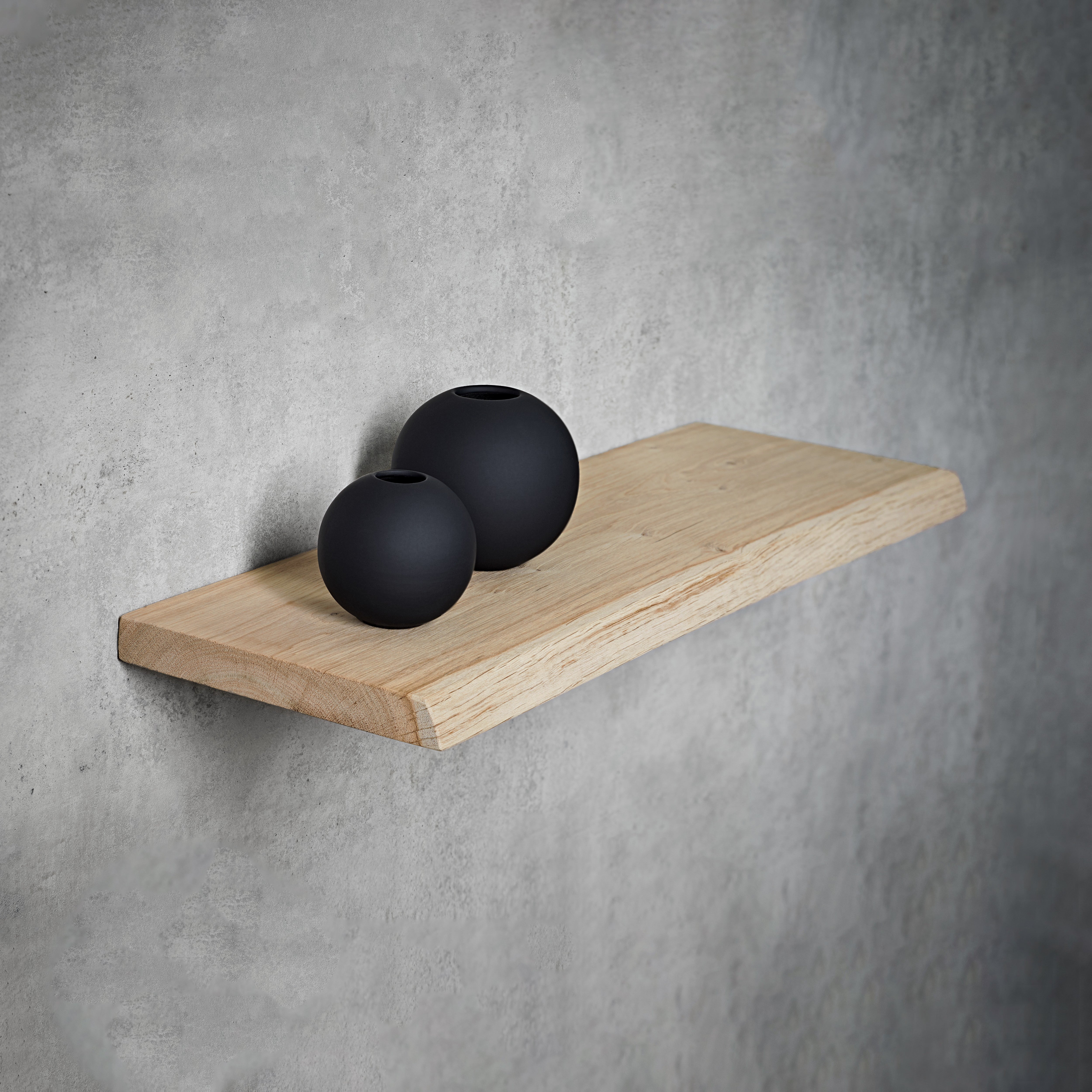 LITE NATURE Floating Shelf Board - Rustic Wood Wall Shelf for Home Decor, Kitchen, Bathroom & Office Storage - Easy to Install & Space Saving