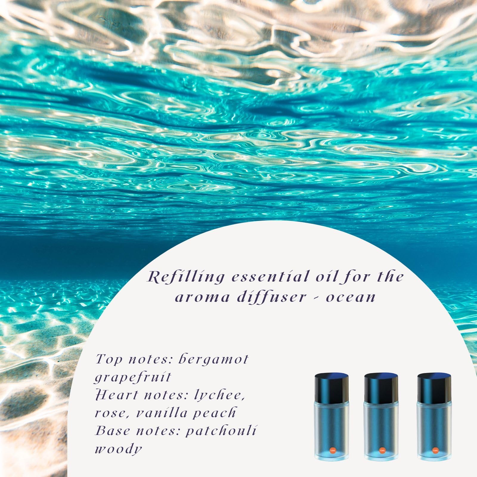 Smart Car Air Freshener Refills - 3 Pack Chanel Scented Diffuser Refills for Car, Home & Office | Long-Lasting Fragrance for Fresh & Clean Air