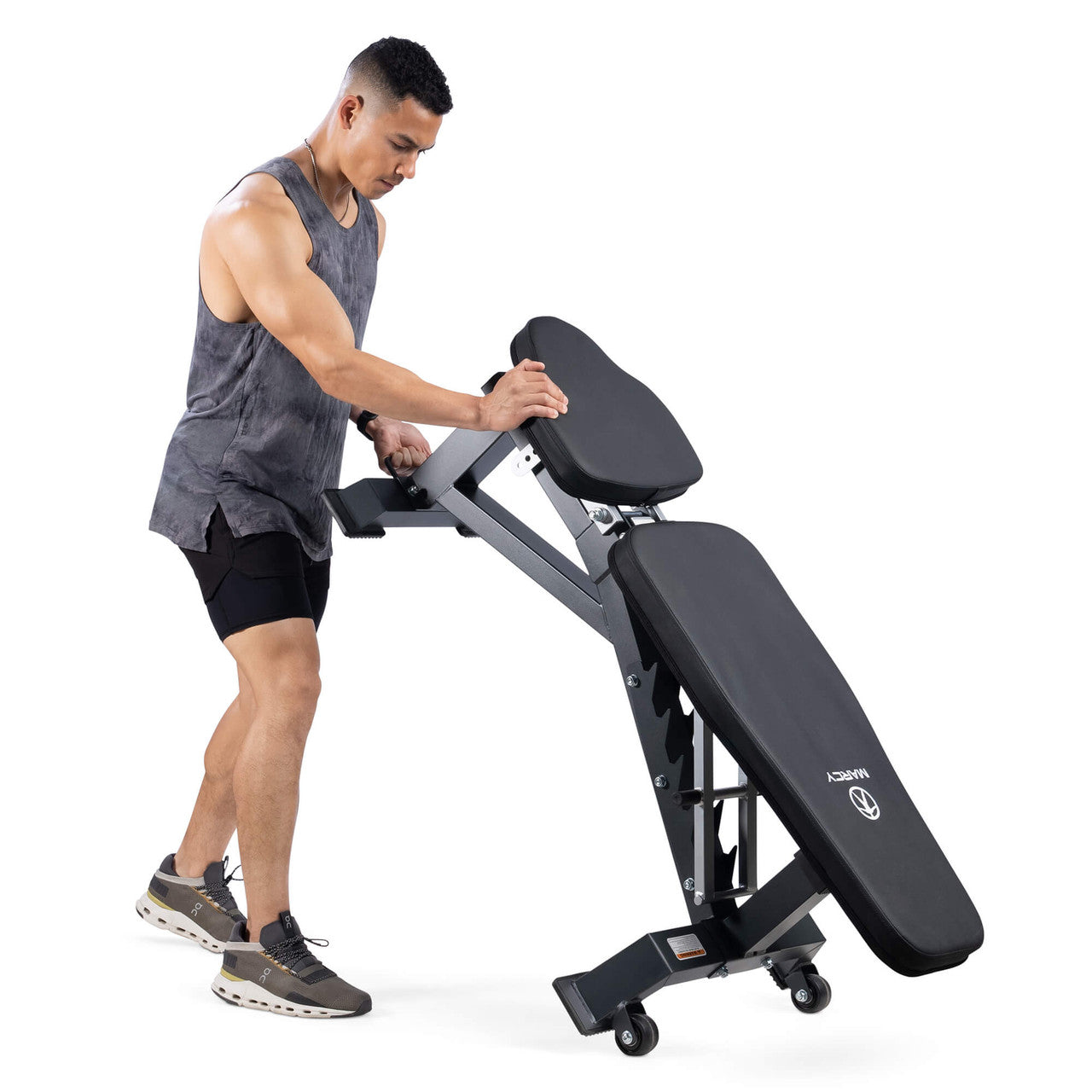 Marcy Deluxe Utility Bench SB 8062 - Adjustable Weight Bench for Home Gym, Strength Training & Full Body Workouts - Perfect for Dumbbell Exercises, Sit-Ups & Fitness Training