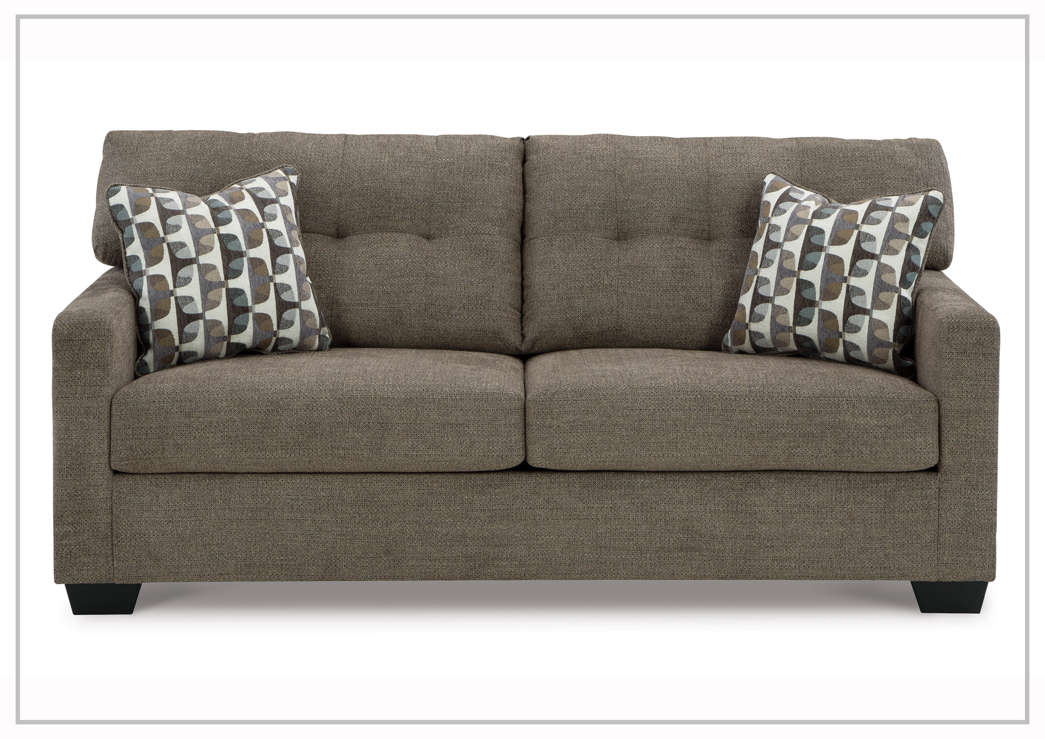 Gio Italia Marston Fabric Sofa - Light & Dark Color Options | Modern Living Room Furniture for Home & Office Comfort