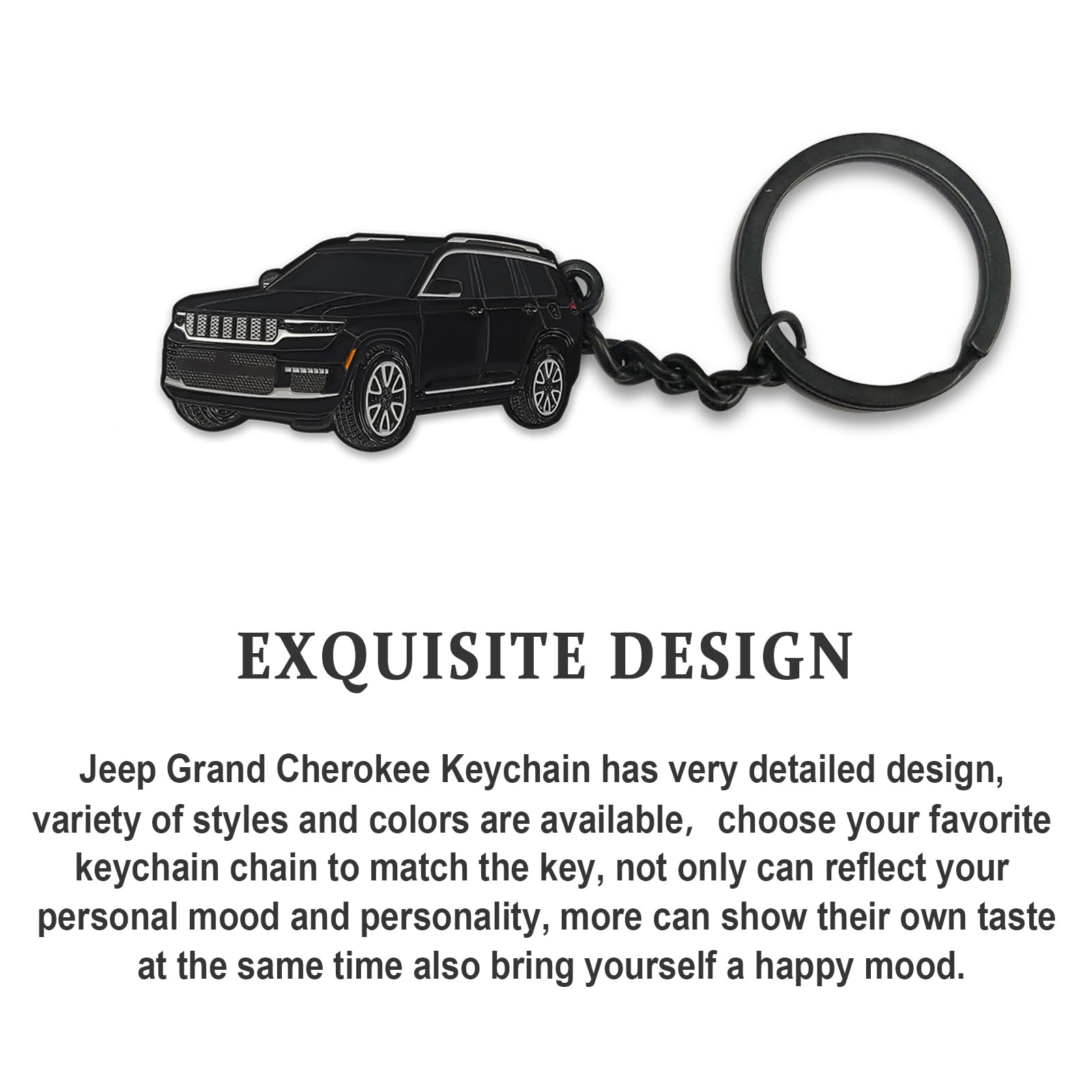 Jeep Grand Cherokee Keychain - Durable Metal Key Accessories for 2011-2022 Models | Perfect Gift for Jeep Lovers & Car Enthusiasts
