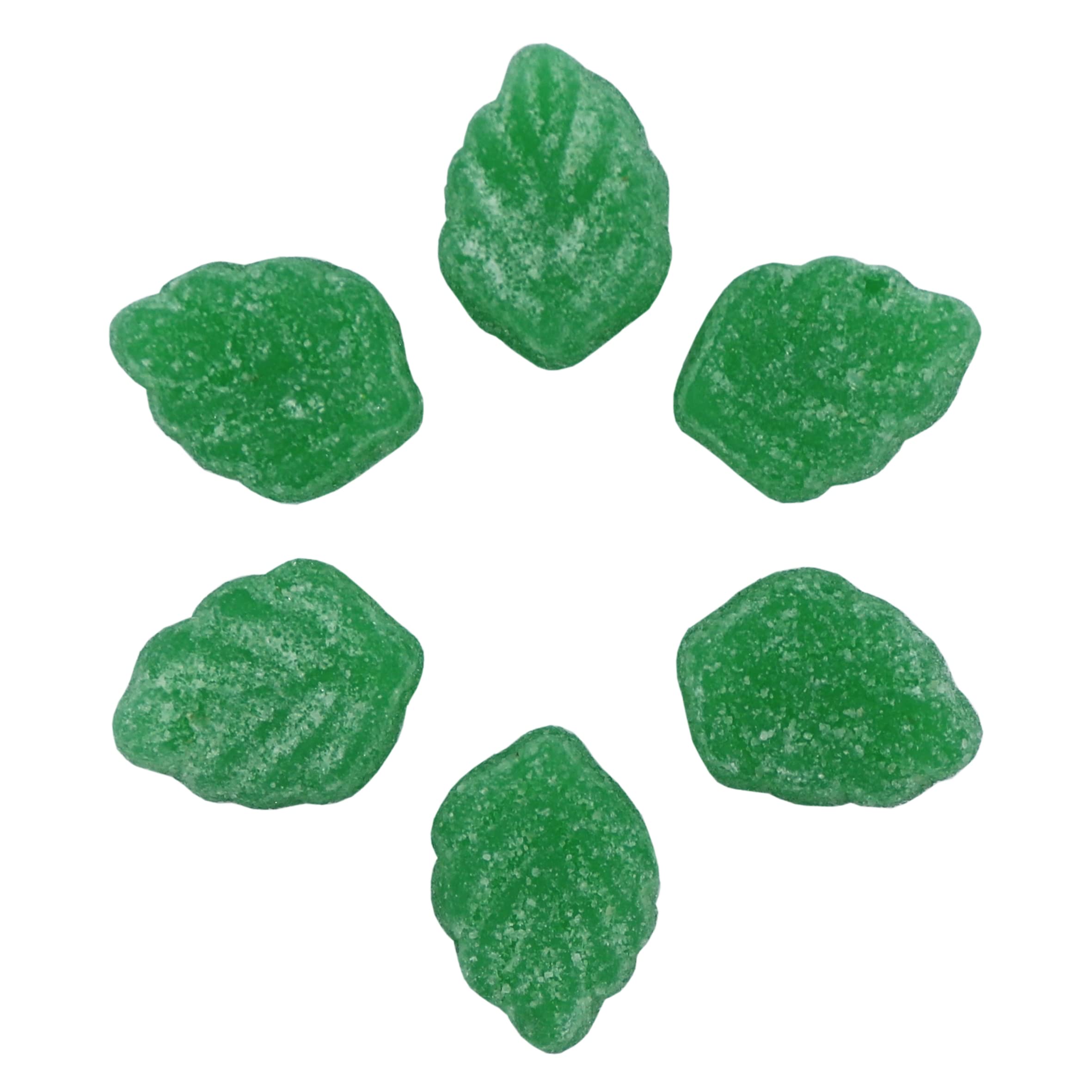 Smarty Stop Green Jelly Spearmint Leaves Slices Candy - 5 Pound Bulk Bag | Old-Fashioned Mint Flavored Chewy Candy | Perfect for Parties, Movie Nights & Office Treats
