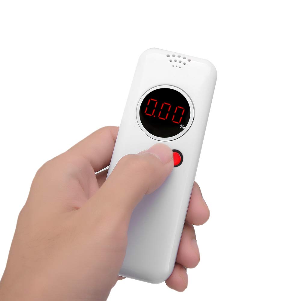 Professional Saliva Alcohol Breathalyzer with Backlight & Mouthpiece - Portable Mini Alcohol Detector for Drivers | Workplace Testing, Personal Safety & Law Enforcement Use