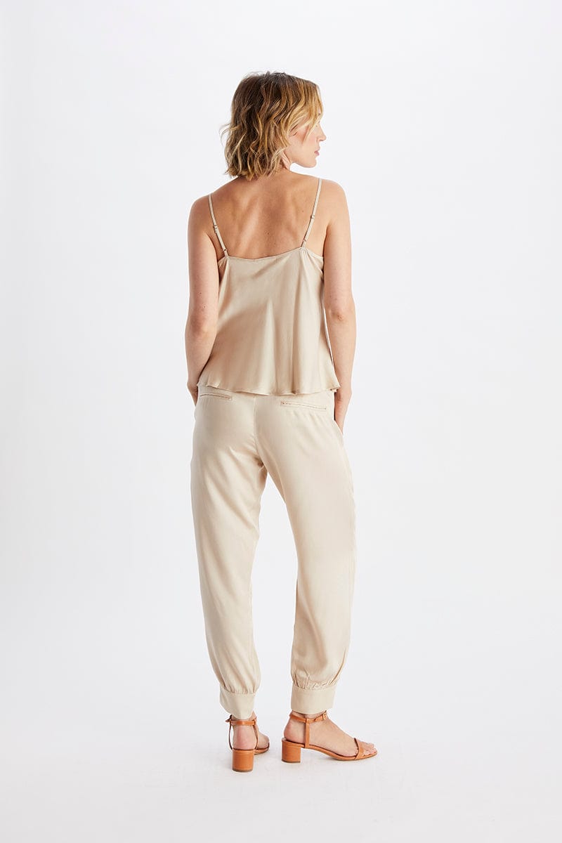 Allie TENCEL™ Modal Vegan Silk Ankle Pants for Women - Soft & Breathable High Waist Trousers in Multiple Colors | Perfect for Office, Travel & Casual Wear
