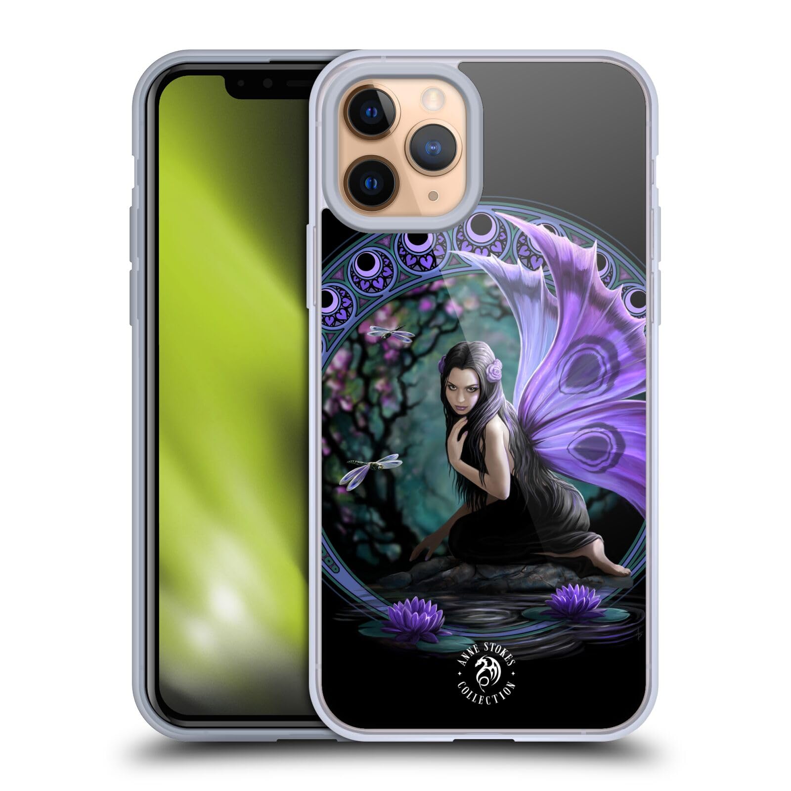 Officially Licensed Anne Stokes Naiad Fairies Soft Gel Phone Case for Apple iPhone 11 Pro - Protective & Stylish Cover for Everyday Use, Work & Travel