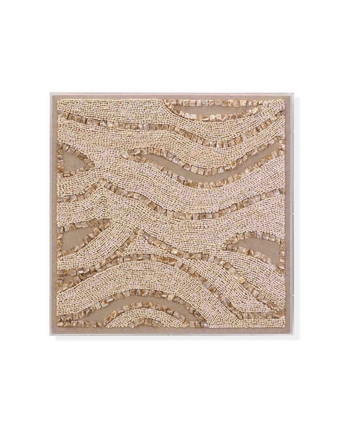 Big Wave Shell Wall Art - Coastal Beach Decor for Living Room, Bathroom & Bedroom - Perfect Nautical Theme Home Accent