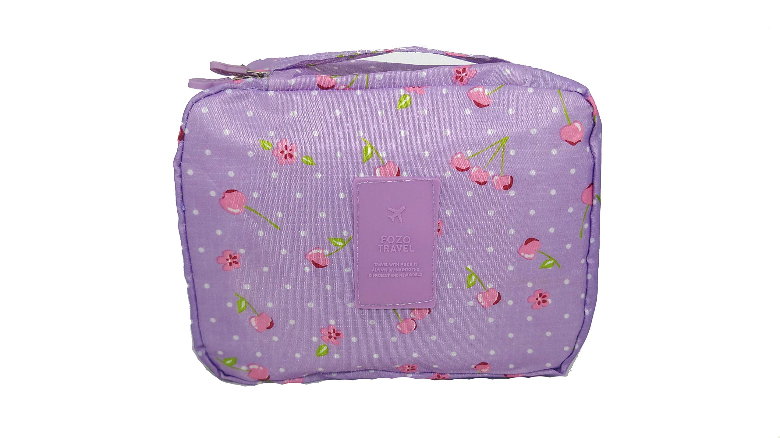 Waterproof Floral Nylon Cosmetic Bag - Multi-Functional Travel Makeup Organizer & Toiletry Pouch for Women | Perfect for Vacation, Gym, and Daily Essentials Storage