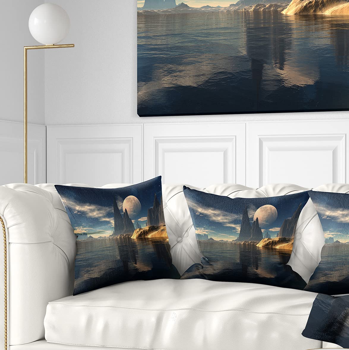 DesignQ CU7025 Soft & Supportive 18x18 Inch Grey Pillow Cushion - Perfect for Sofa, Bed, Office & Home Decor