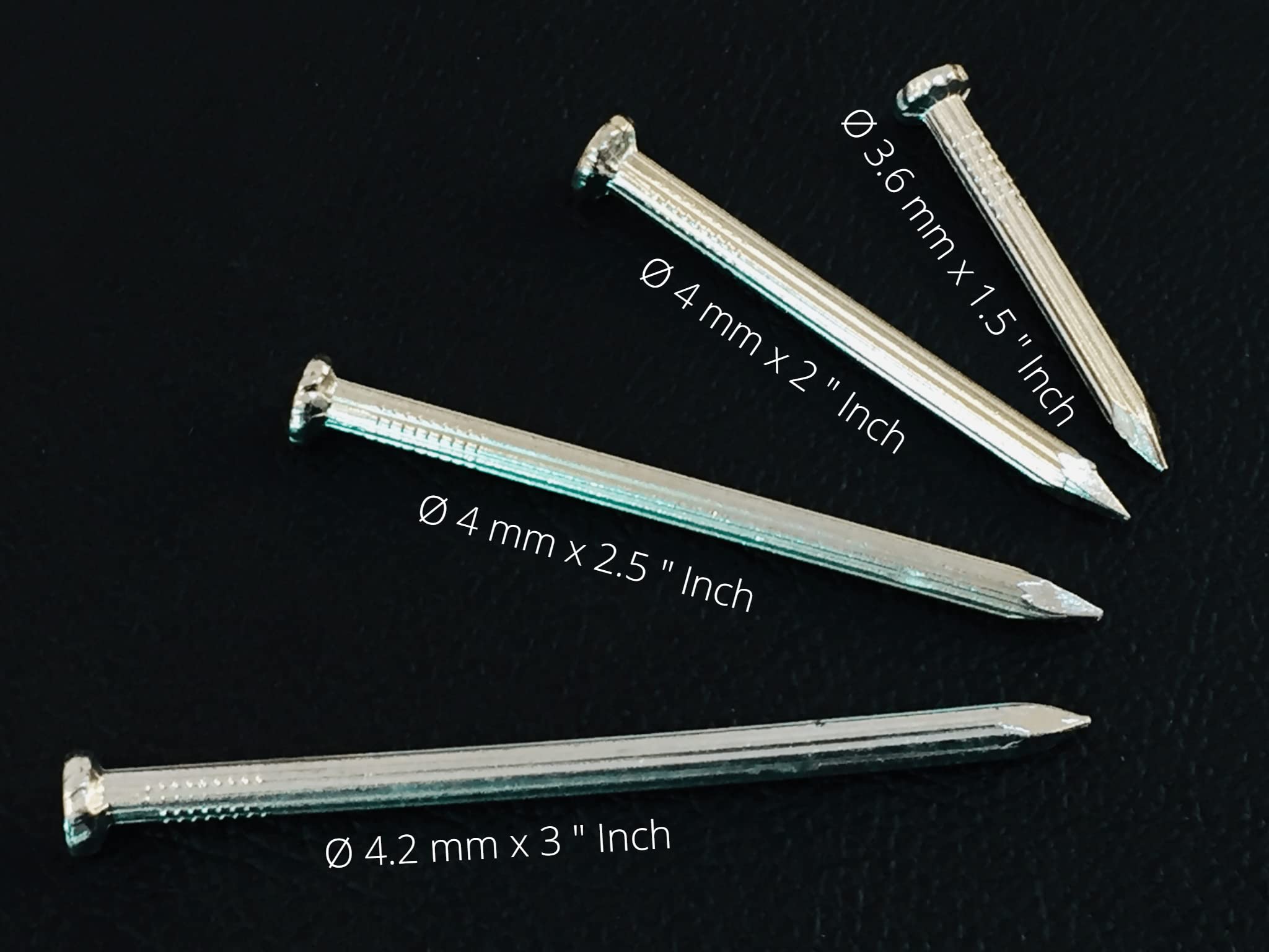 Star Quick Links™ 1.5 Inch Concrete Nails - 120 Pack High Carbon Steel Multipurpose Nails for Masonry, Wood & Drywall - Perfect for Construction, DIY Projects & Home Repairs
