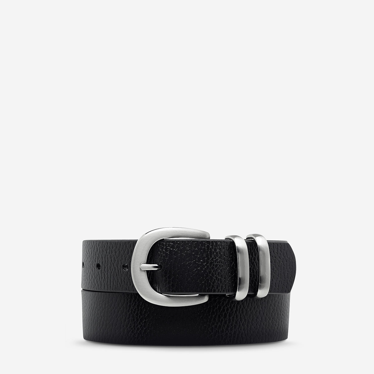 Let It Be Belt - Stylish Black & Silver Adjustable Waistband for Men & Women | Perfect for Casual Wear, Office Outfits & Everyday Fashion