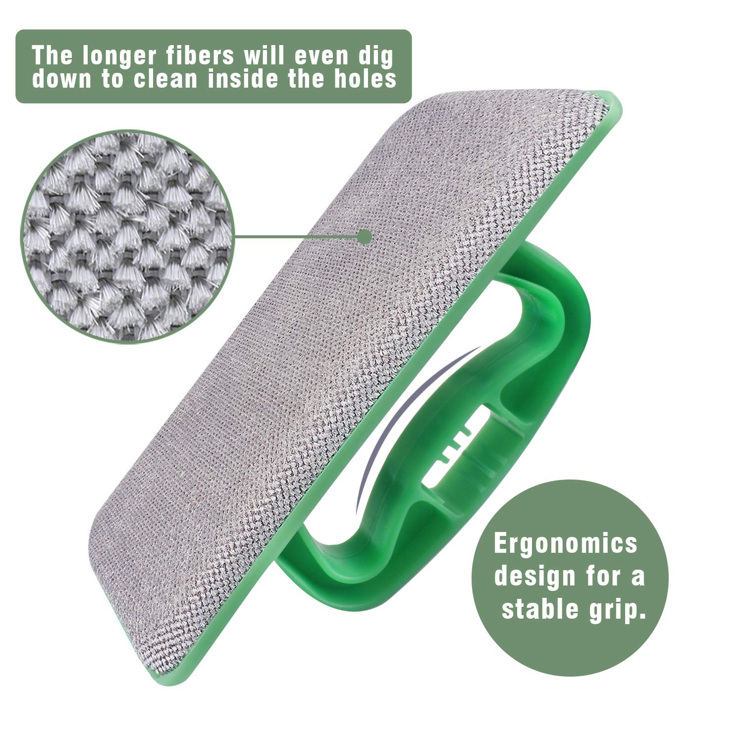 MyLifeUNIT Mesh Screen Cleaner - Window Screen Cleaning Brush with Detachable Head for Wet & Dry Use - Ideal for Home, Office, and RV Window Washing