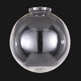 B&P Lamp® 12 Inch Clear Glass Industrial Style Pendant Light Shade with 6 Inch Fitter - Perfect for Kitchen Island, Dining Room, and Bar Lighting
