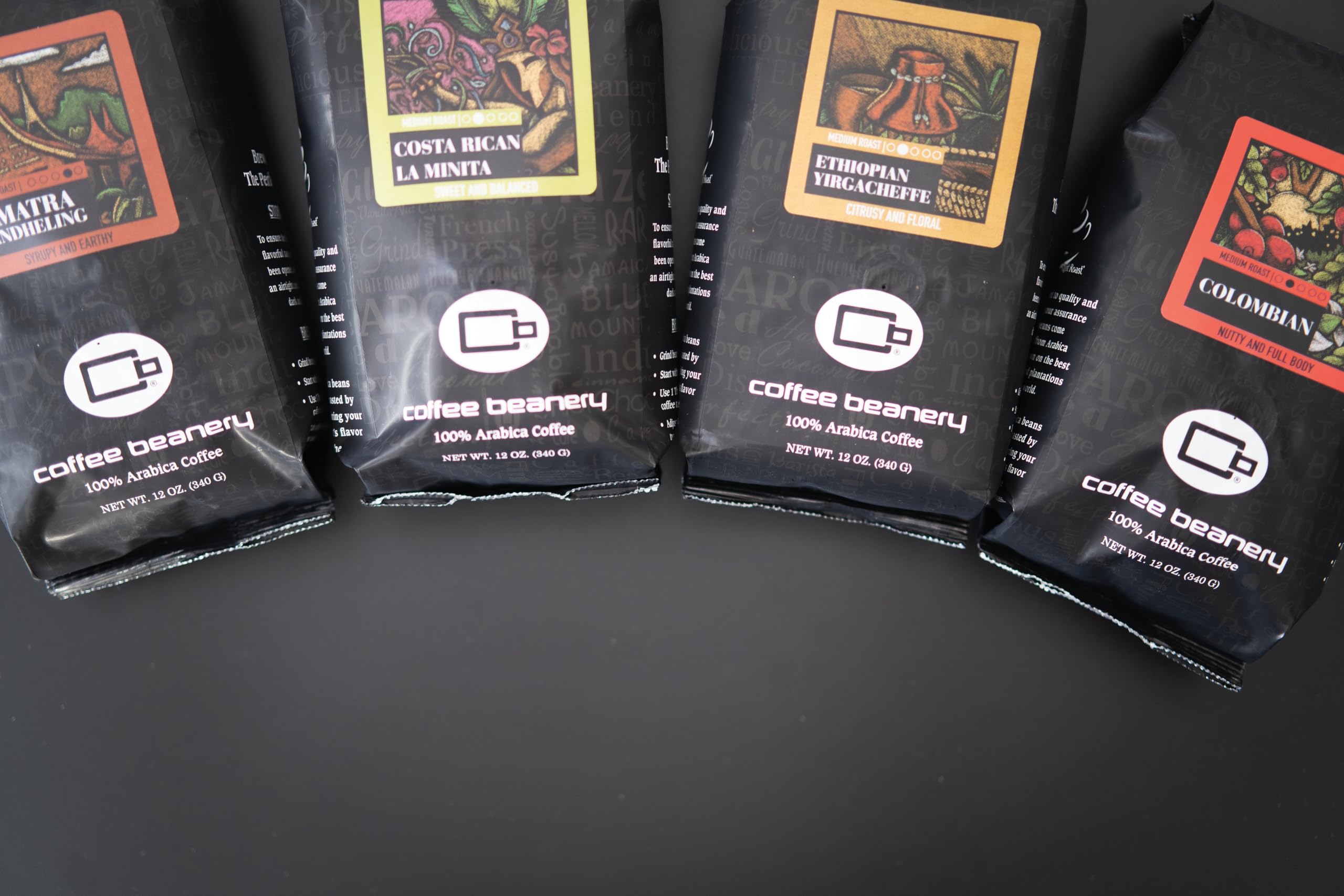 Premium Ethiopian Yirgacheffe Specialty Coffee - 12oz Bag, Light Roast, Automatic Drip Ground | Single Origin Arabica Beans for Home Brewing & Office Use