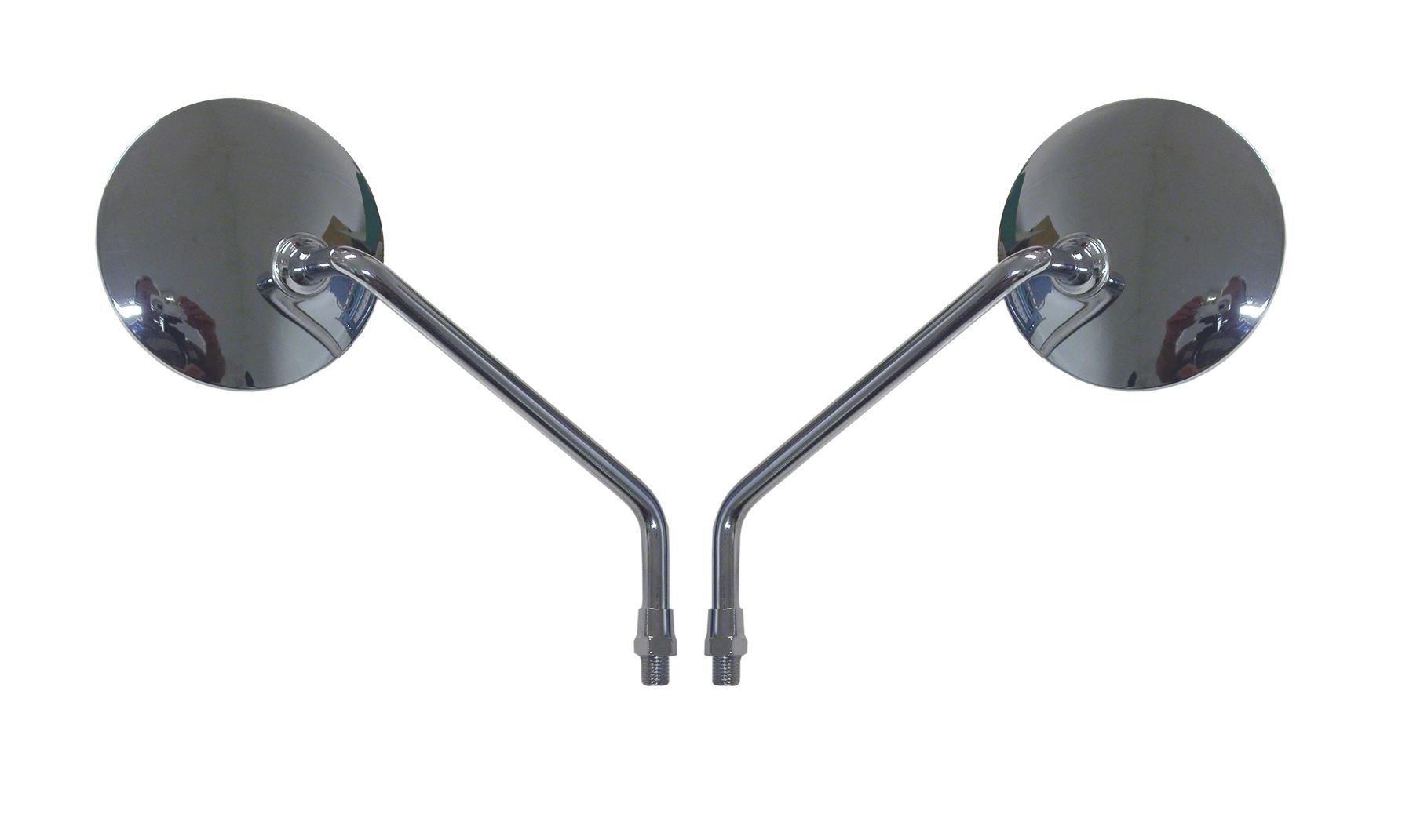 Kawasaki H1-A 1970 Replacement Left & Right Side Mirrors - Compatible Motorcycle Parts for Vintage Bike Restoration & Safe Riding