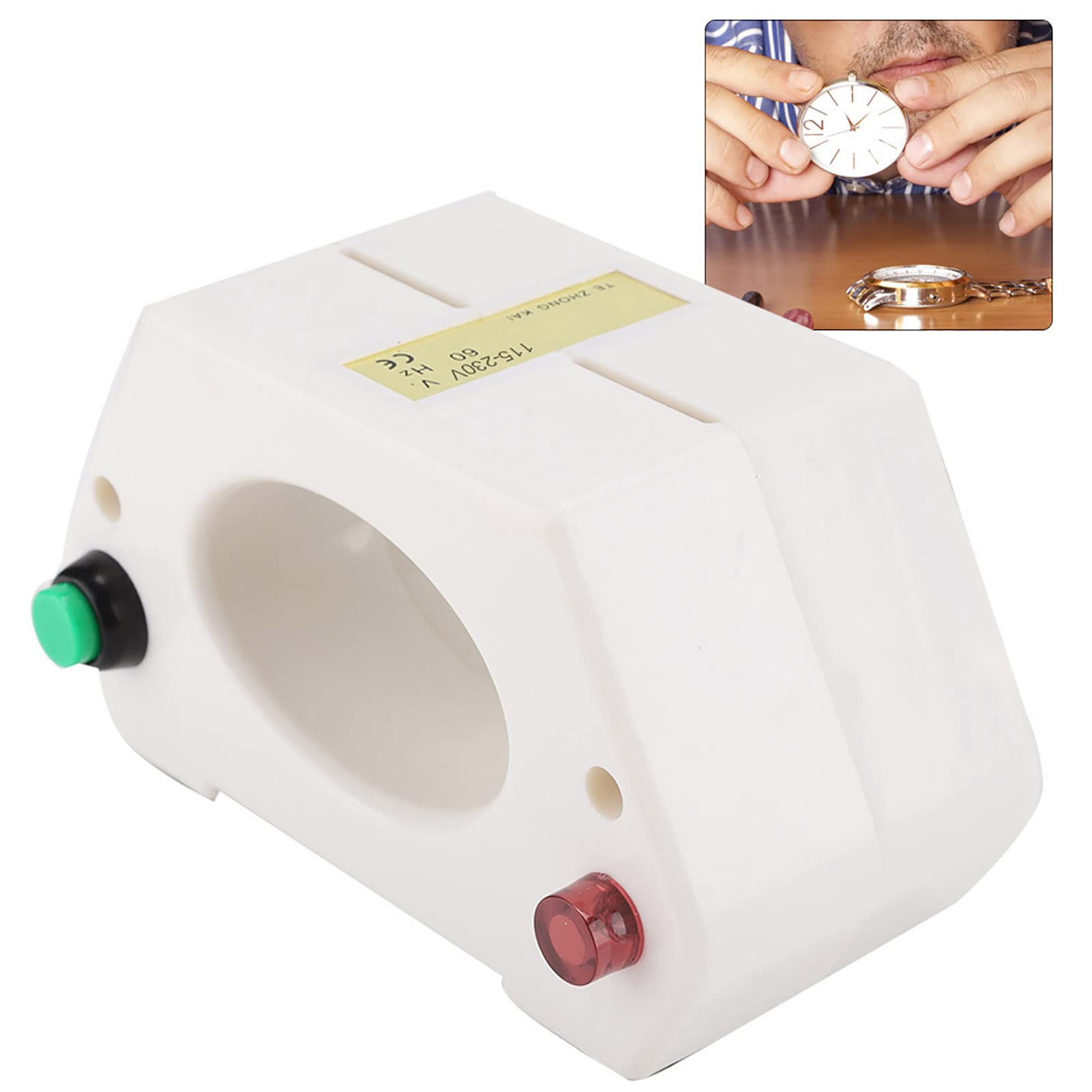Watch Magnetizer Demagnetizer Tool - Professional Wristwatch Demagnetizing Machine for Mechanical Watch Repair (US Standard 115-230V) - Perfect for Watchmakers, Jewelers & DIY Watch Enthusiasts