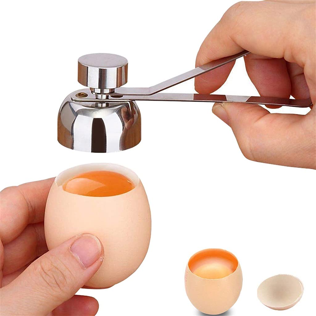 CUJUX Stainless Steel Egg Scissors - Premium Eggshell Cutter & Egg Topper for Perfect Soft-Boiled Eggs - Kitchen Gadget for Baking, Cooking & Breakfast Prep - Ideal for Home Chefs & Family Use