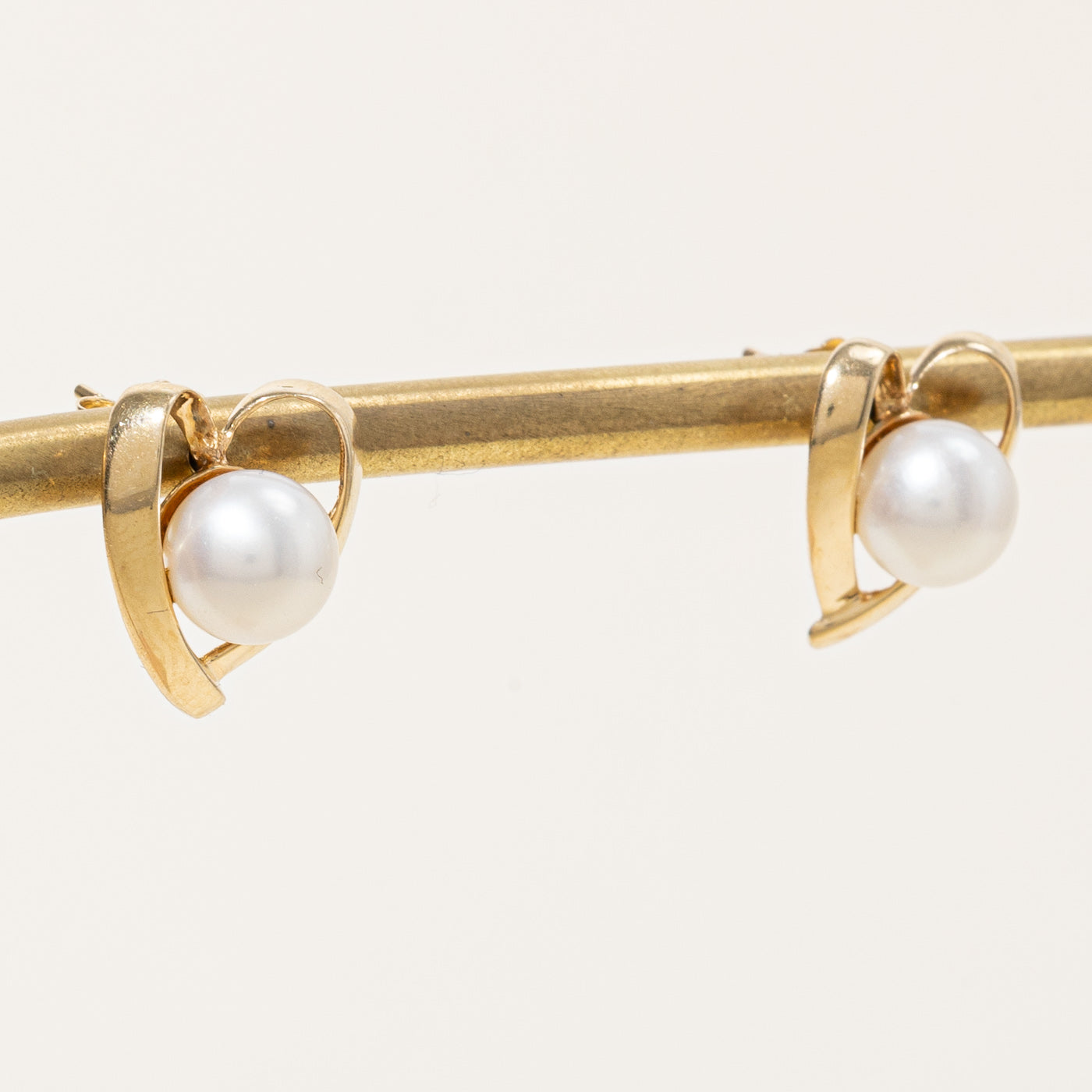 Elegant Cultured Pearl Heart Earrings - 4.40ctw Pearl Jewelry for Women | Perfect Gift for Valentine's Day, Anniversary & Special Occasions
