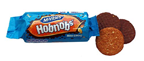 McVities Hobnobs Milk Chocolate Digestive Biscuits 262g (9.24oz) - 3 Pack | Crunchy Oat Cookies with Rich Chocolate Coating | Perfect for Tea Time, Office Snacks & Gift Baskets