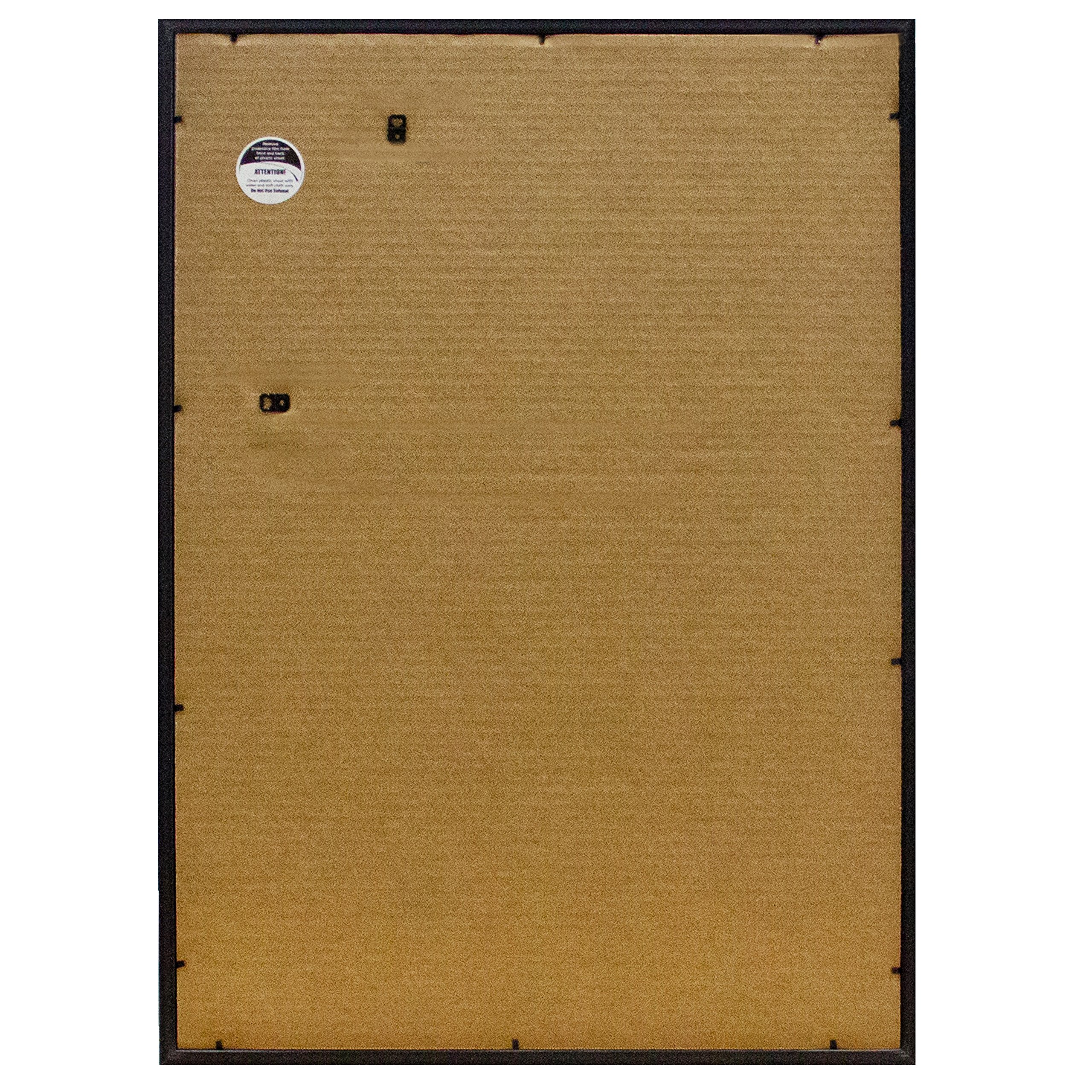 Frame USA 20x28 Deluxe Polystyrene Plastic Poster Frame (Black) - American Made - Perfect for Home Decor, Office Display & Artwork Protection