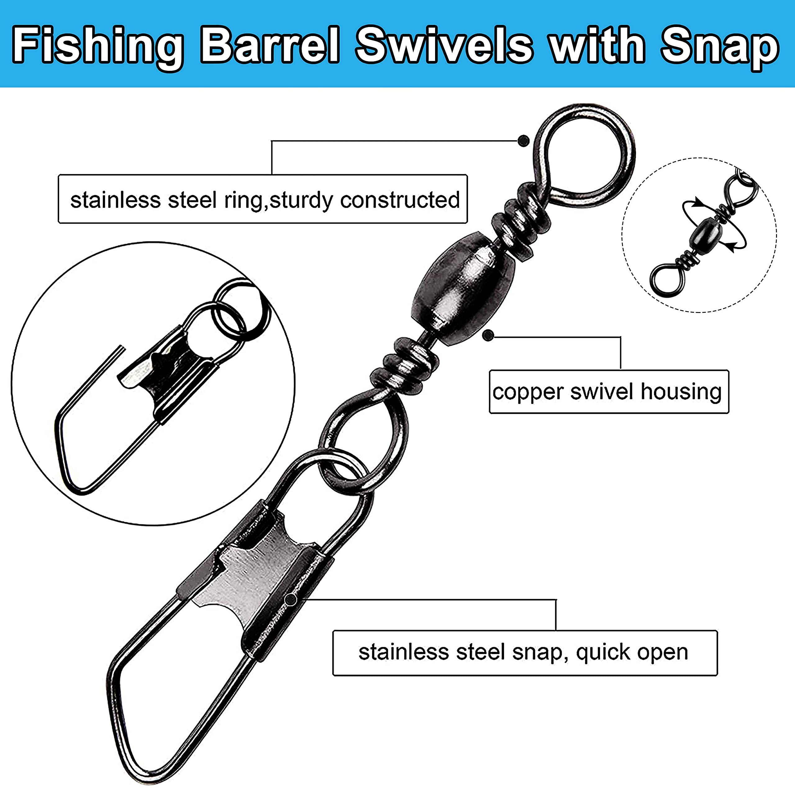 160pcs Fishing Bobbers Tackle Kit with Octopus Circle Hooks, Baitholder Hooks, Sinkers & Tackle Box - Complete Terminal Tackle Set for Trout, Catfish & Panfish - Perfect for Freshwater Fishing, Ice Fishing & Shore Casting