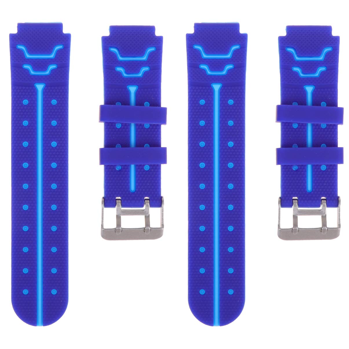 NICERIO 2-Pack Replacement Watch Bands for Kids - Soft Comfortable 4th Generation Wristwatch Straps in Blue & Green | Perfect for School, Playtime & Everyday Wear