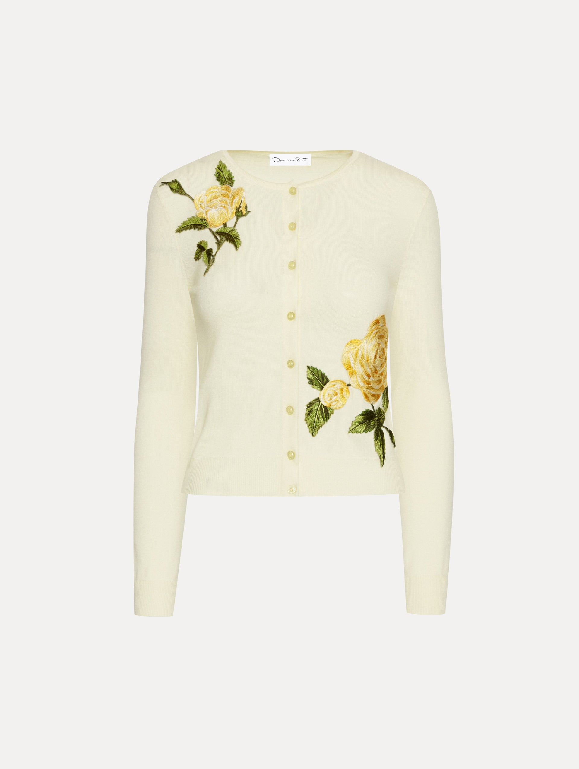 English Rose Embroidered Cardigan for Women - Vintage Floral Knit Sweater for Fall & Winter | Perfect for Casual Outfits, Office Wear & Special Occasions