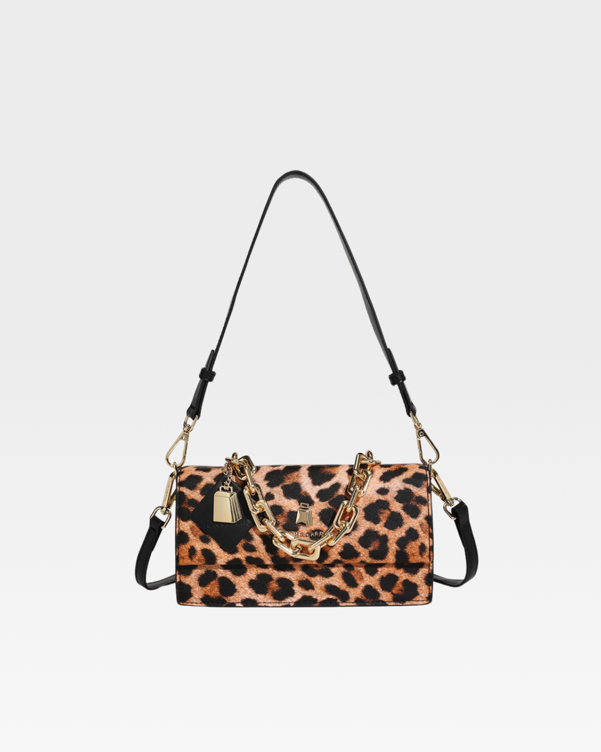 Stylish Leopard Print Shoulder Bag in Beige | Fashionable Crossbody Purse for Women | Perfect for Work, Travel & Everyday Use
