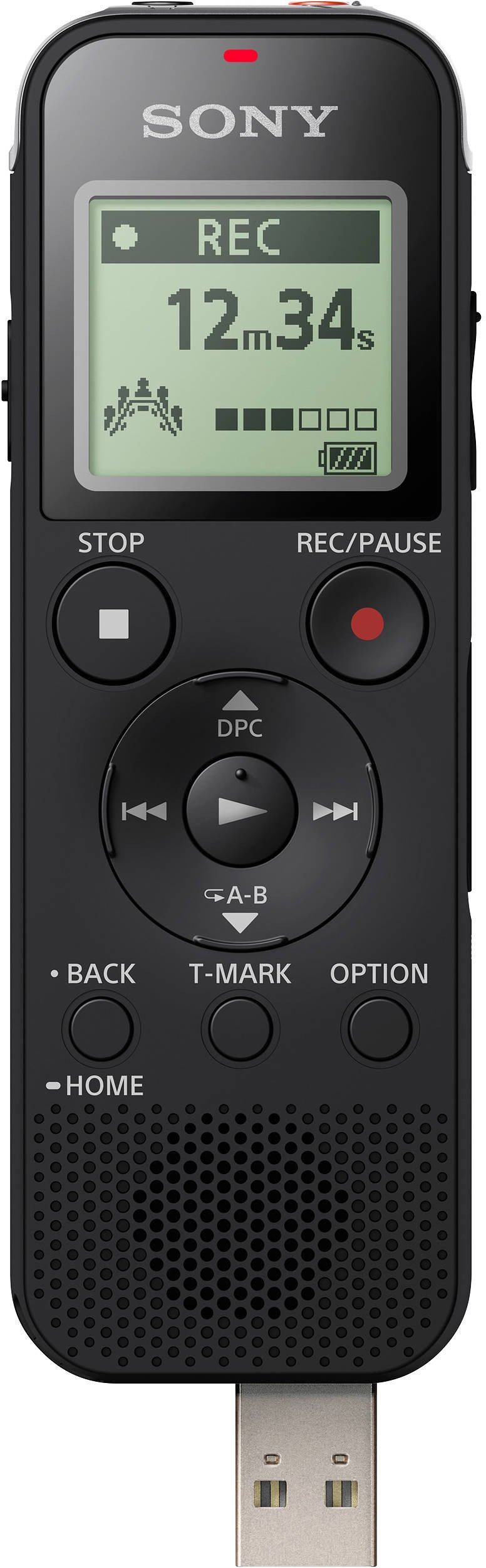 Sony ICD-PX470 Stereo Digital Voice Recorder with Built-in Microphone - 16GB Memory, MP3 Recording, USB - Perfect for Lectures, Interviews & Meetings (2-Piece Bundle)