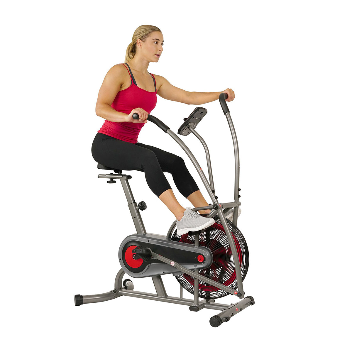 Motion Air Bike - Fan Exercise Bike with Adjustable Air Resistance, Device Holder for Home & Office Workouts | Perfect for Cardio, Indoor Cycling & Fitness Training