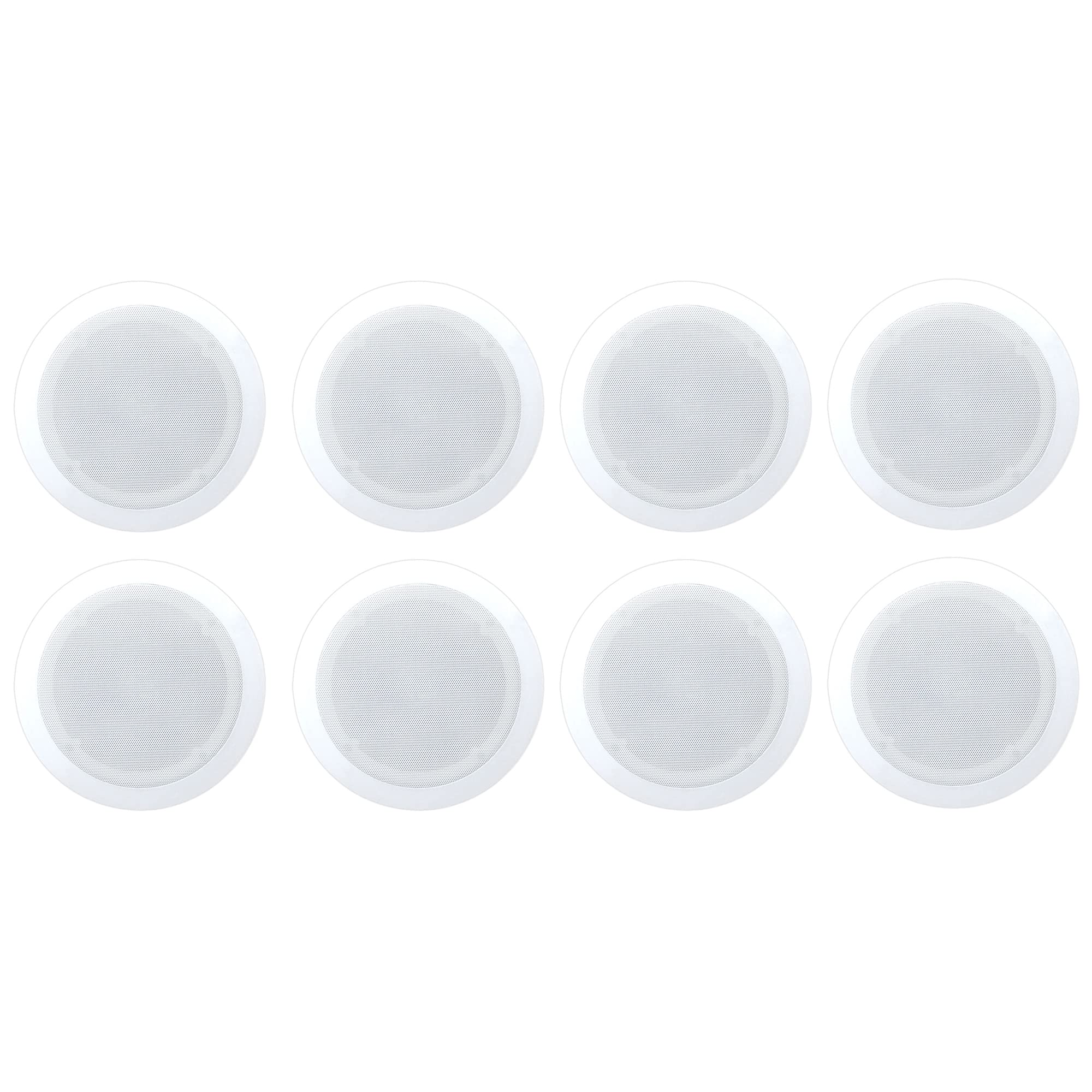 Pyle 2-Way In-Ceiling & In-Wall Speaker System with Voice Control, Coaxial Connectivity for Surround Sound - White | Perfect for Home Theater, Multi-Room Audio & Smart Home Integration