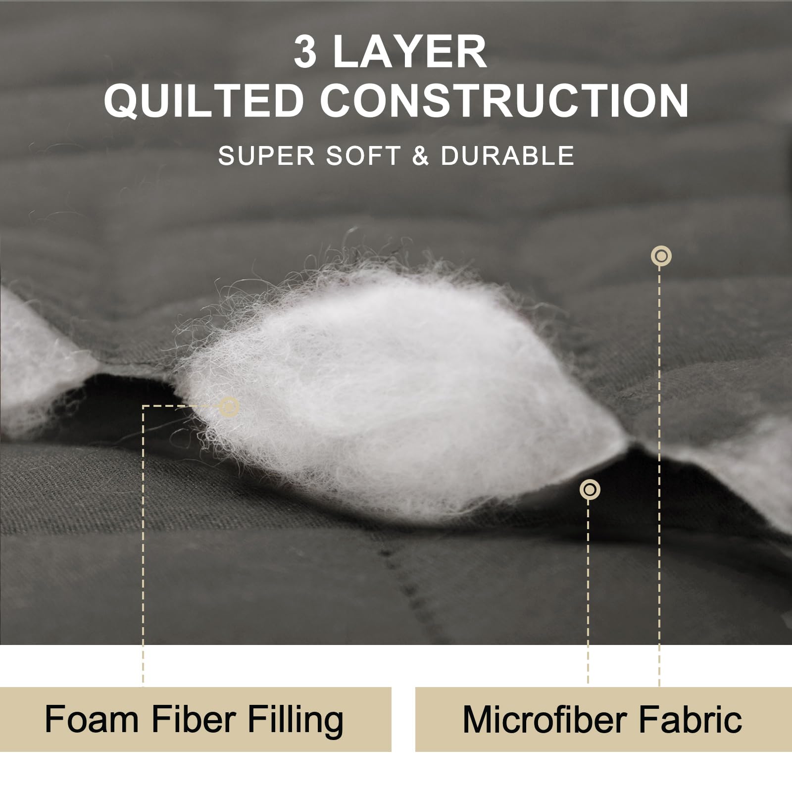 Reversible 3-Cushion Dog Couch Cover - Waterproof, Washable Pet Furniture Protector with Elastic Straps for Sofas up to 68