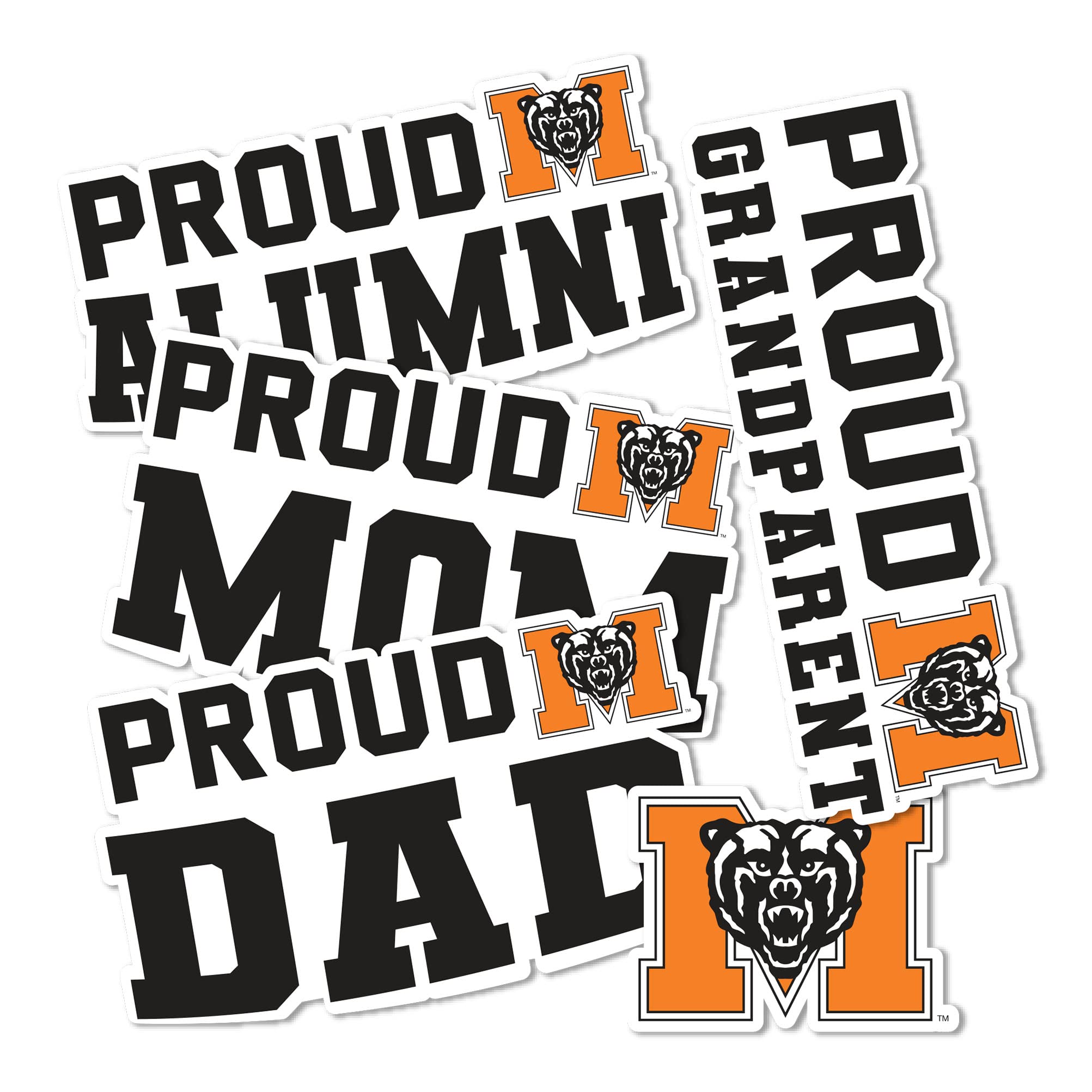 Desert Cactus Mercer University Sticker Bears Vinyl Decals - Waterproof Laptop, Water Bottle & Car Decoration - Scrapbook & DIY Crafts (Family Full Sheet) - Perfect for College Dorm, Office & Personalizing Belongings