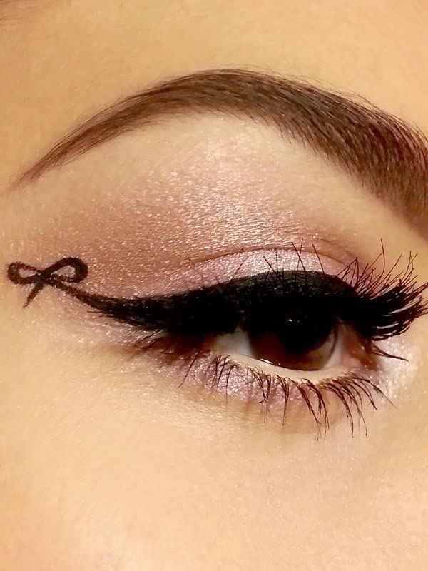Glossy Eyeliner, Hypercurl Mascara, Eyebrow Pencil & Kajal Pencil with Makeup Brush - 5 Piece Sky Blue Makeup Set for Everyday Glam & Party Looks