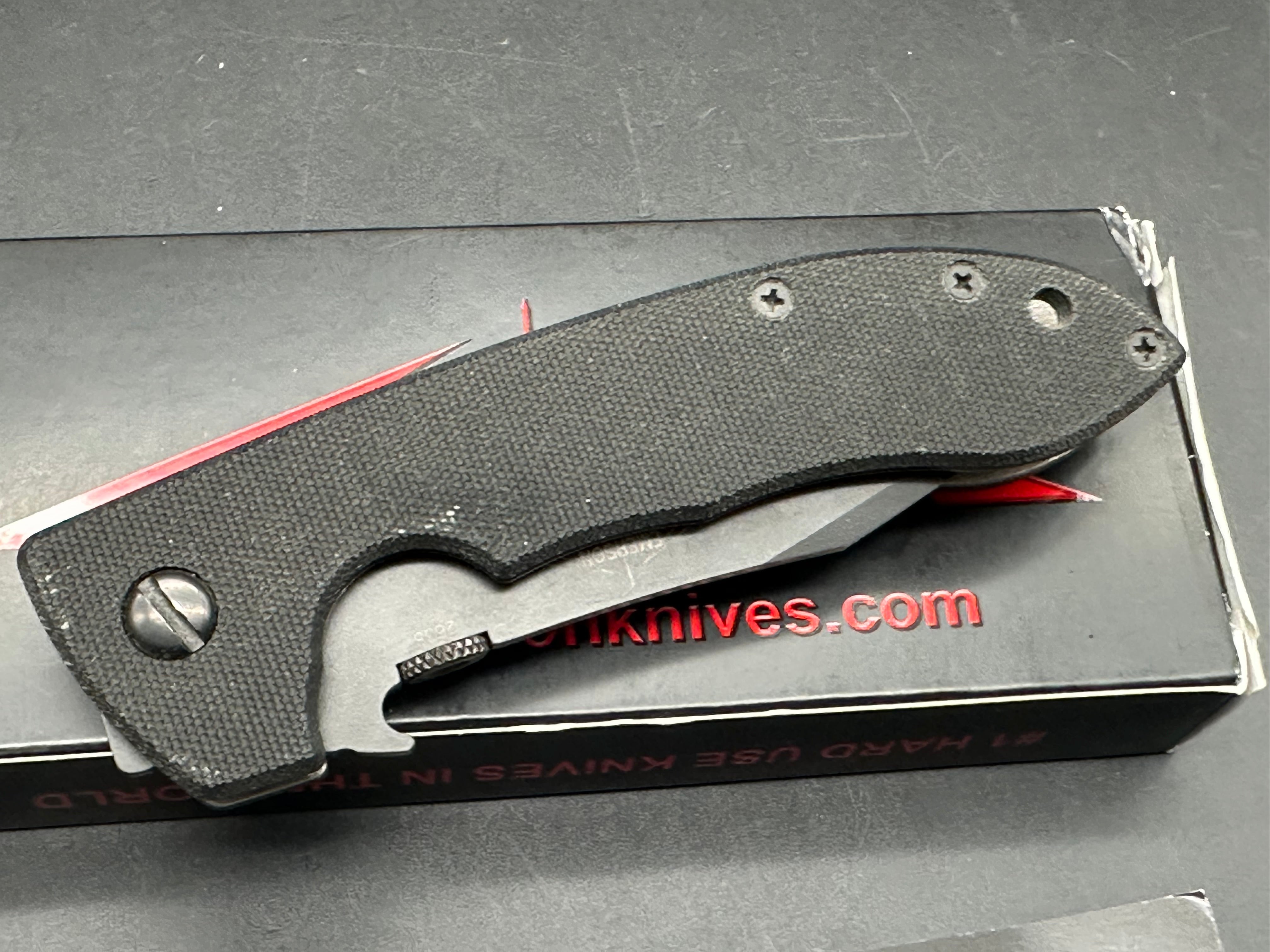 Emerson Knives Mini CQC-8 Folding Pocket Knife - High Carbon Stainless Steel Blade, G10 Handle for EDC, Camping, Hunting & Outdoor Survival