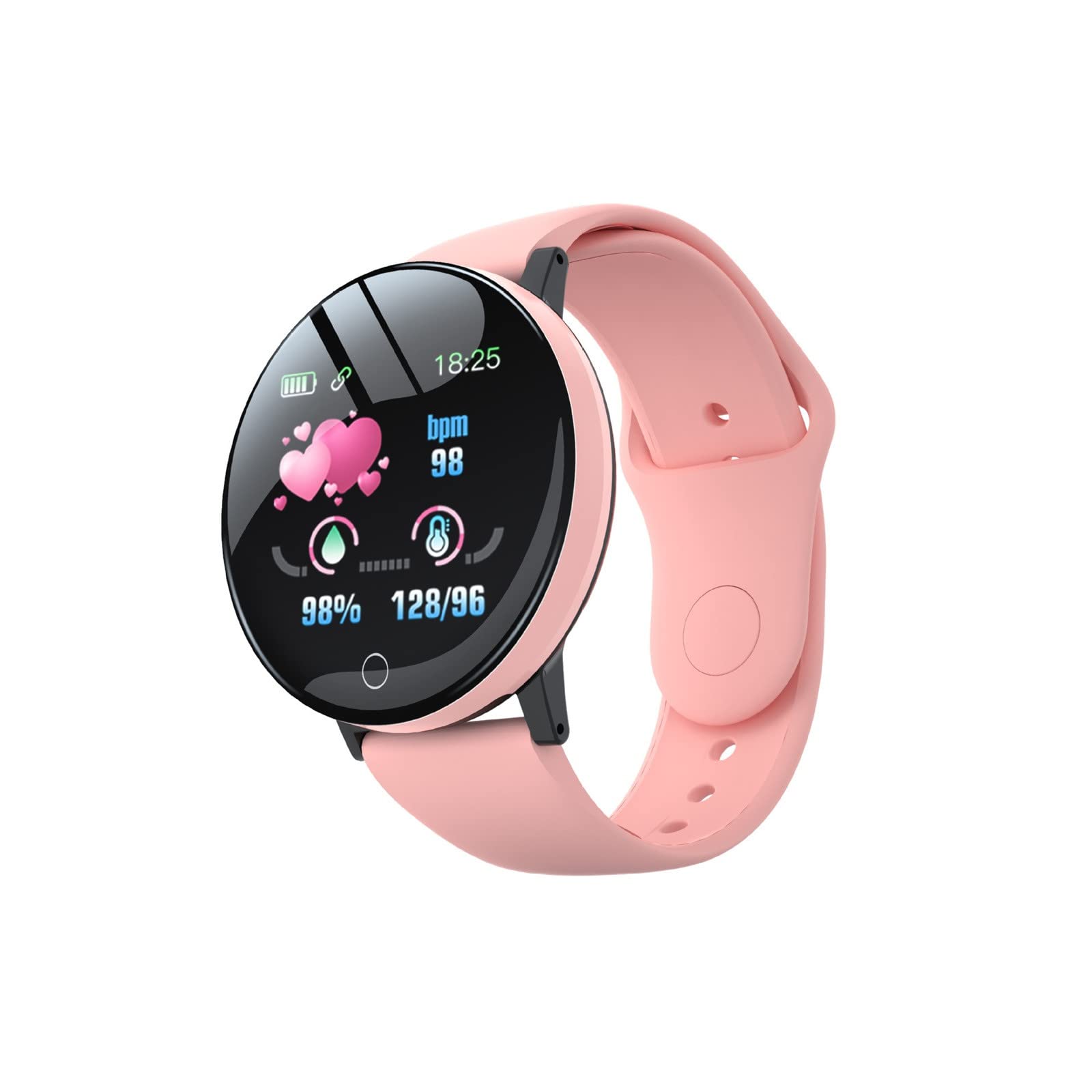 Smart Bluetooth Bracelet Watch with Call Function - Heart Rate Monitor, Sleep Tracker, APP Alerts - Waterproof Fitness Tracker for Men & Women - HD Color Screen - Perfect for Sports, Running & Daily Use (Pink) - Ideal Birthday Gift