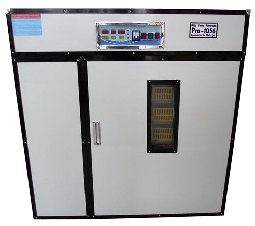 Rite Farm Pro 1056 Professional Egg Incubator & Hatcher - Automatic Temperature Control for Chicken, Duck, Quail Eggs - Perfect for Poultry Farming, Hatching Projects & Backyard Chicken Coops