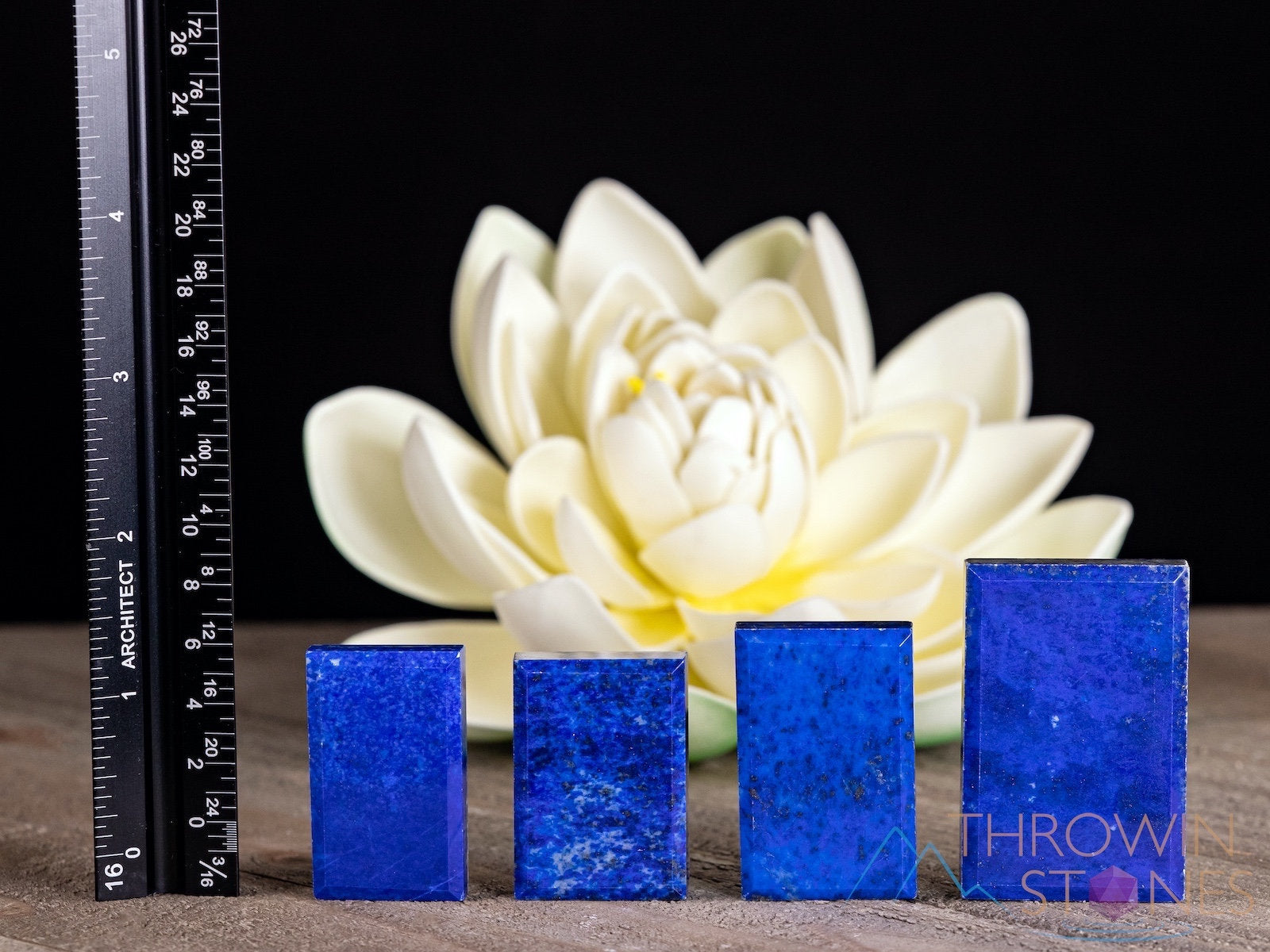 Lapis Lazuli Gemstone Cabochon - Rectangle Shape for Jewelry Making, Healing Crystals, DIY Crafts (E1707) - Perfect for Necklaces, Bracelets & Spiritual Healing