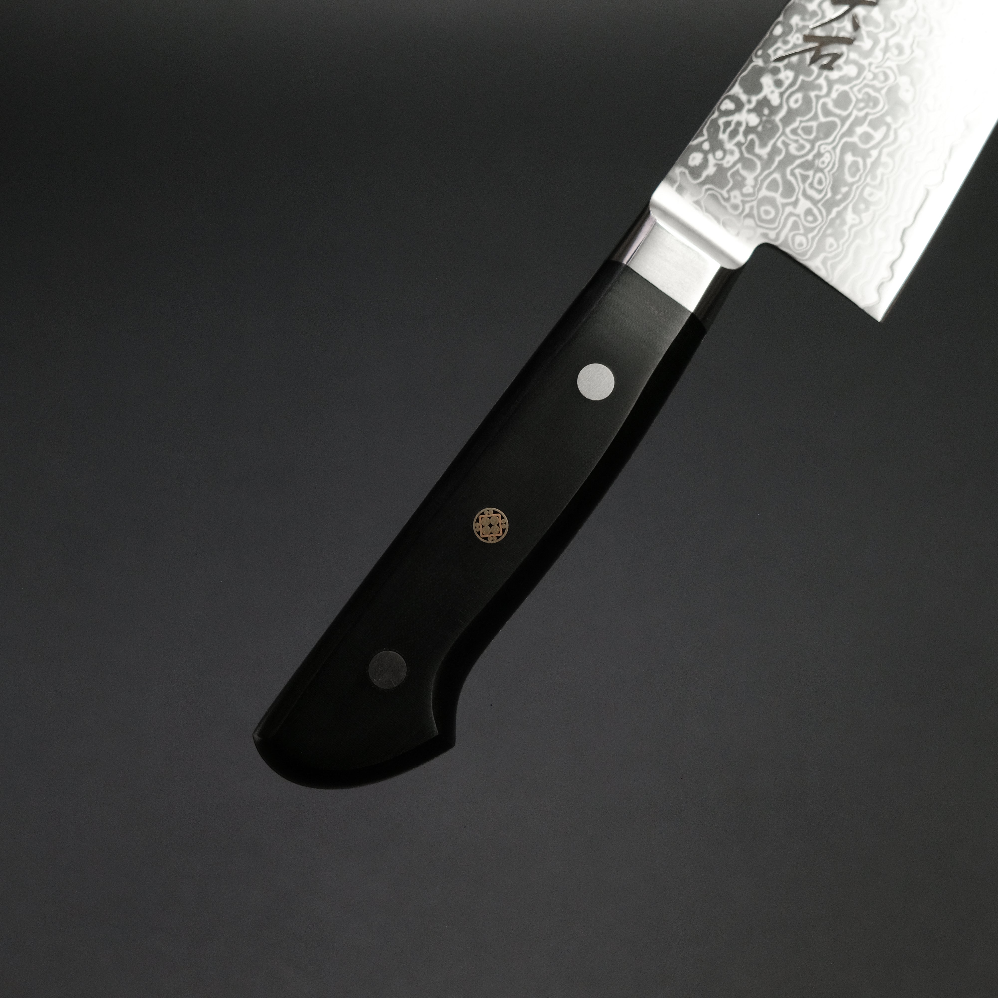 Premium Ohishi Powder Metal Damascus Gyuto 240mm Chef Knife with Linen Micarta Handle - Japanese Kitchen Knife for Professional Chefs & Home Cooking