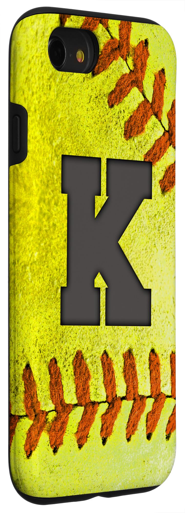 iPhone SE (2020)/7/8 Softball Player Name Gift Case with Letter K - Durable Protective Phone Cover for Baseball/Softball Fans & Players - Perfect for Games, Practice & Team Gifts